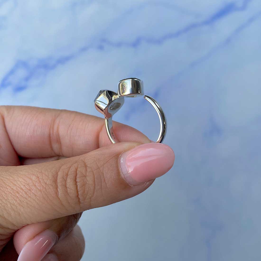 Moldavite Adjustable Ring-(MLD-R-38.)