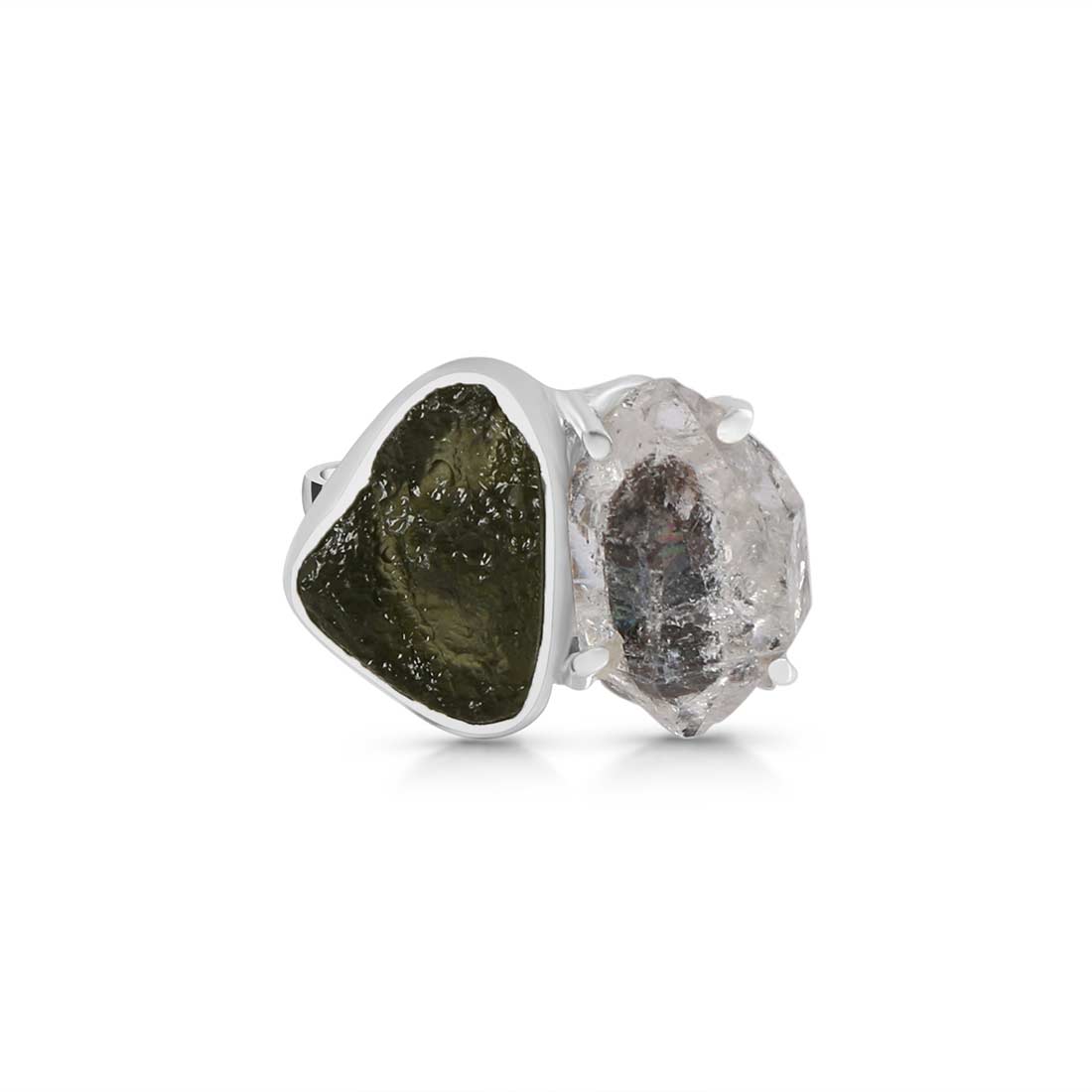 Moldavite Adjustable Ring-(MLD-R-4.)