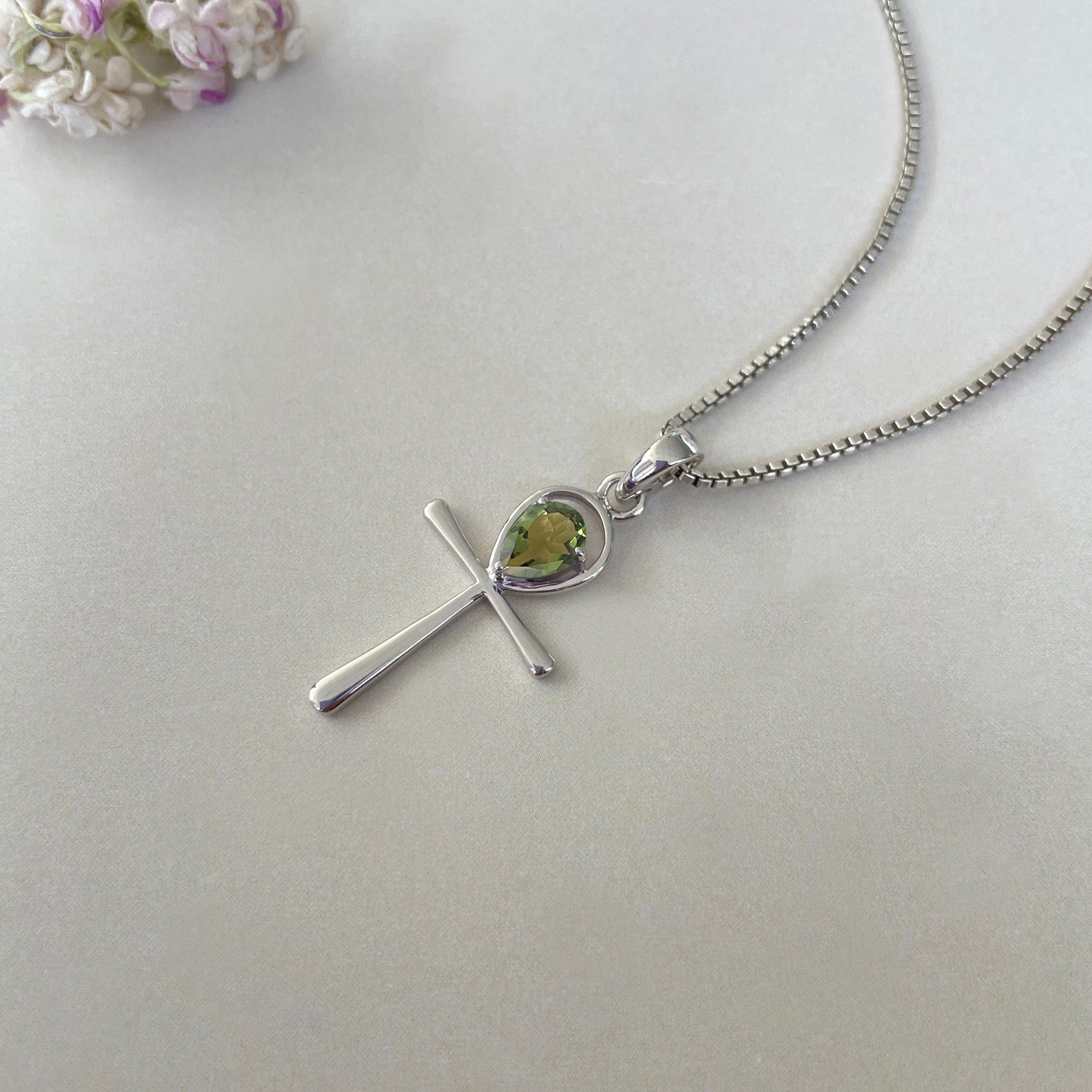 Moldavite Ankh Pendant-(MLD-SN-168P.)