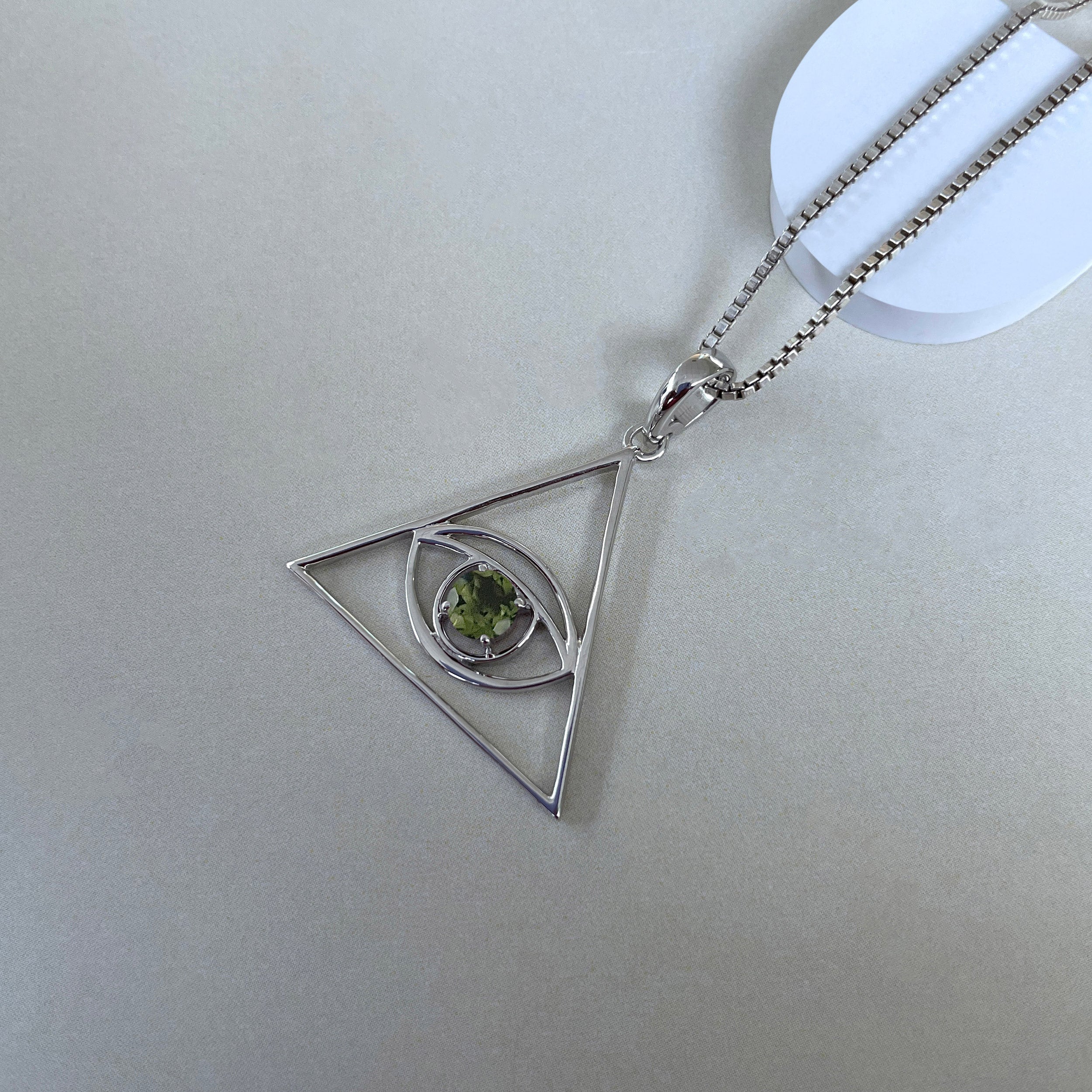 Moldavite Illuminati Pendant-(MLD-SN-175P.)