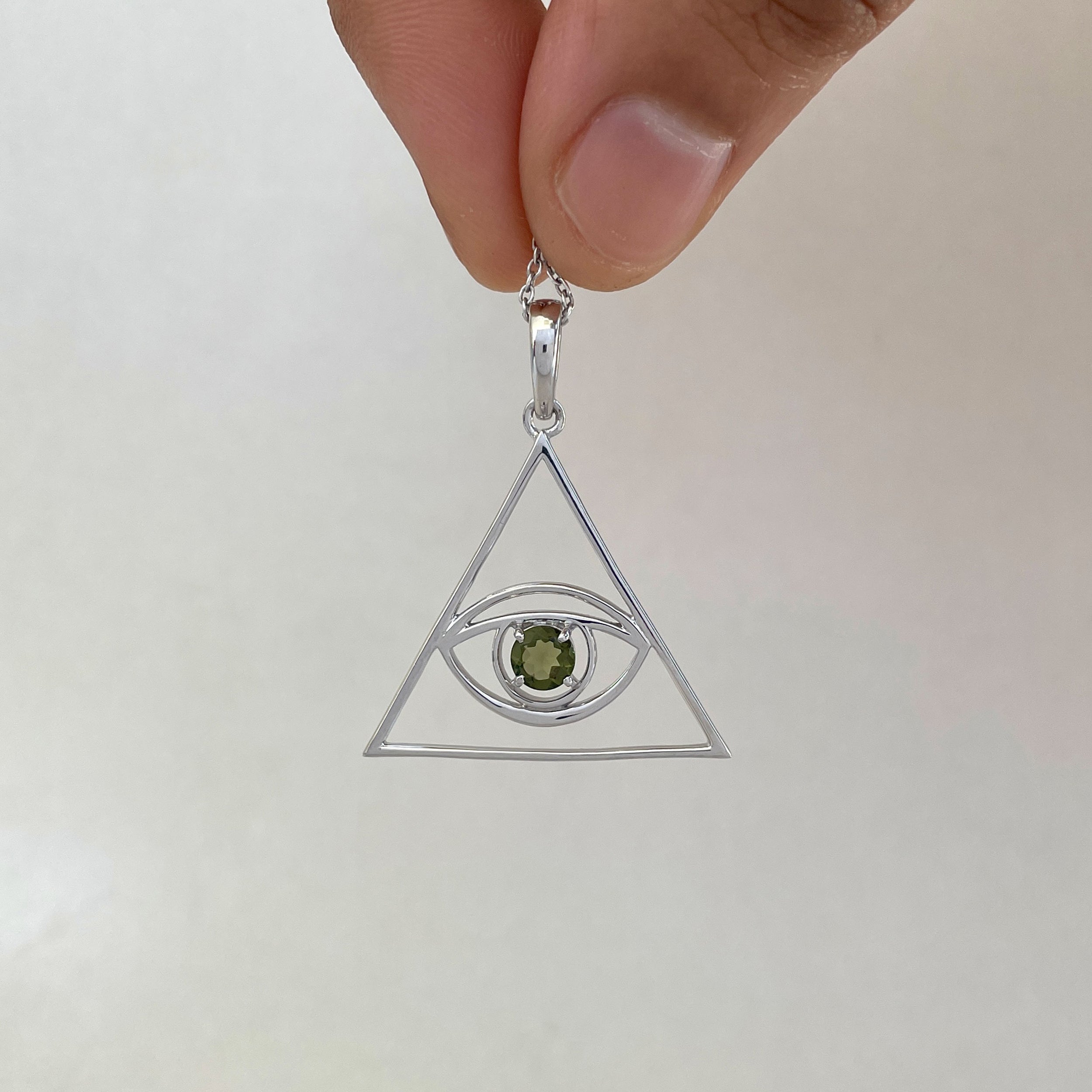 Moldavite Illuminati Pendant-(MLD-SN-175P.)
