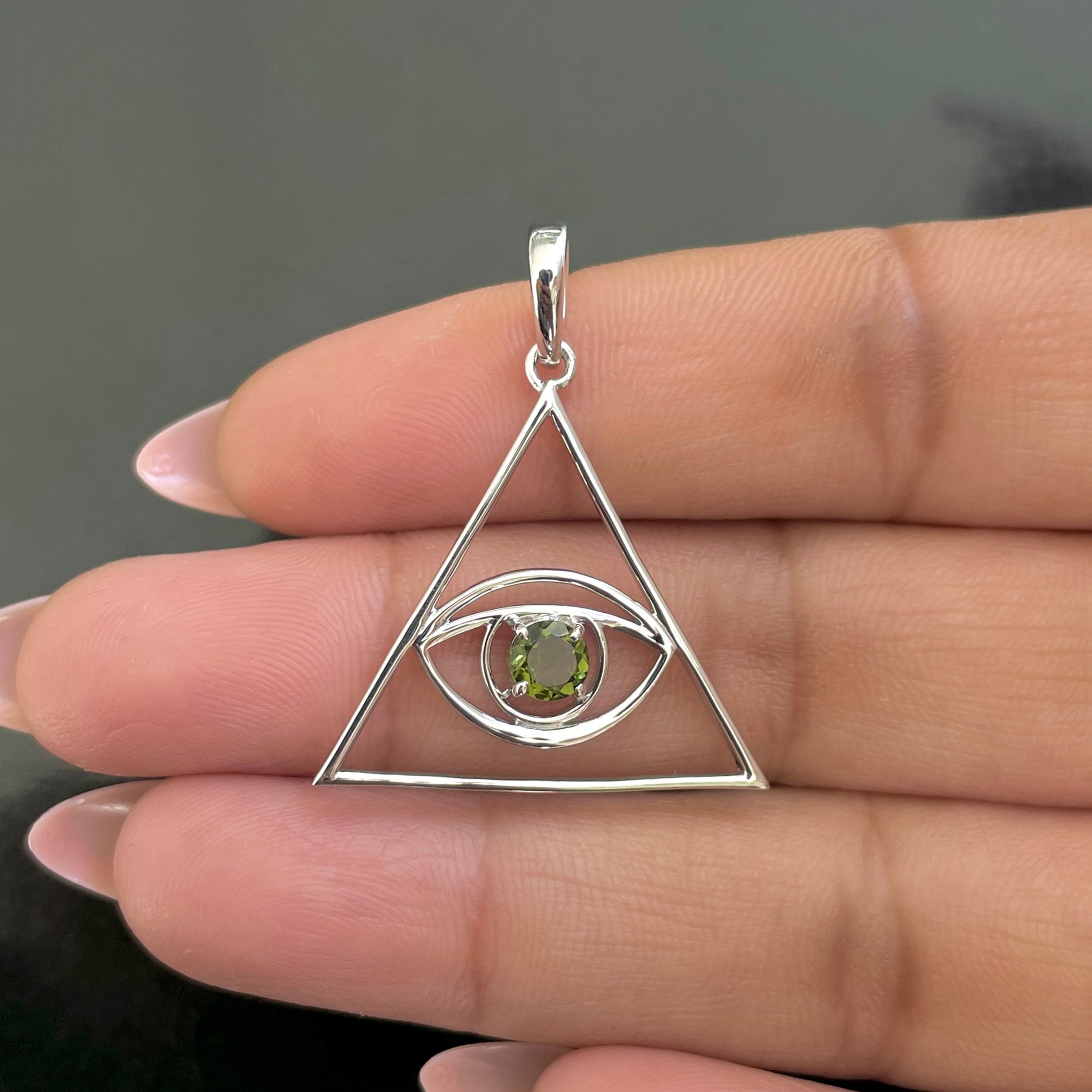 Moldavite Illuminati Pendant-(MLD-SN-175P.)