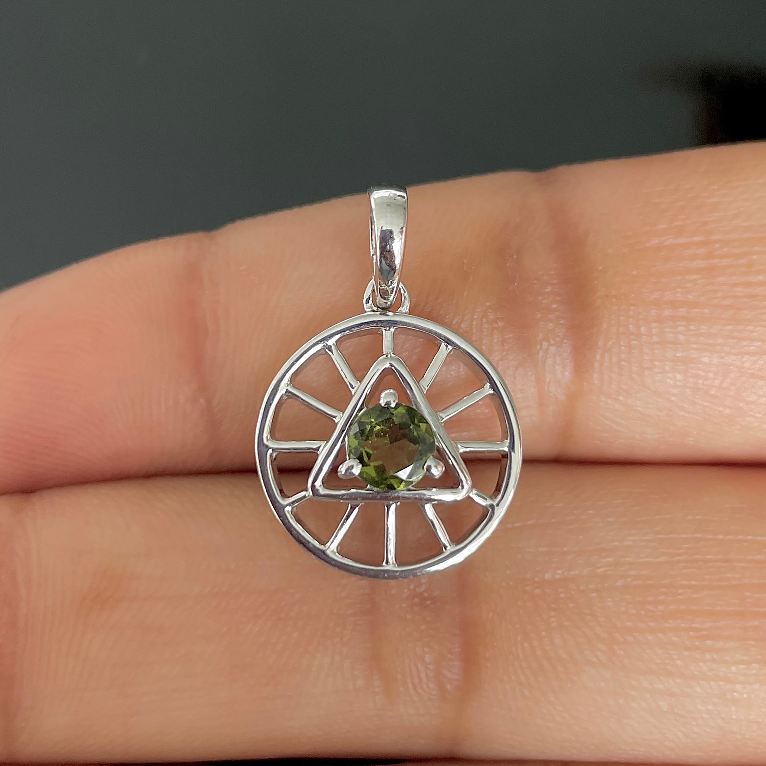 Moldavite Illuminati Pendant-(MLD-SP-881.)