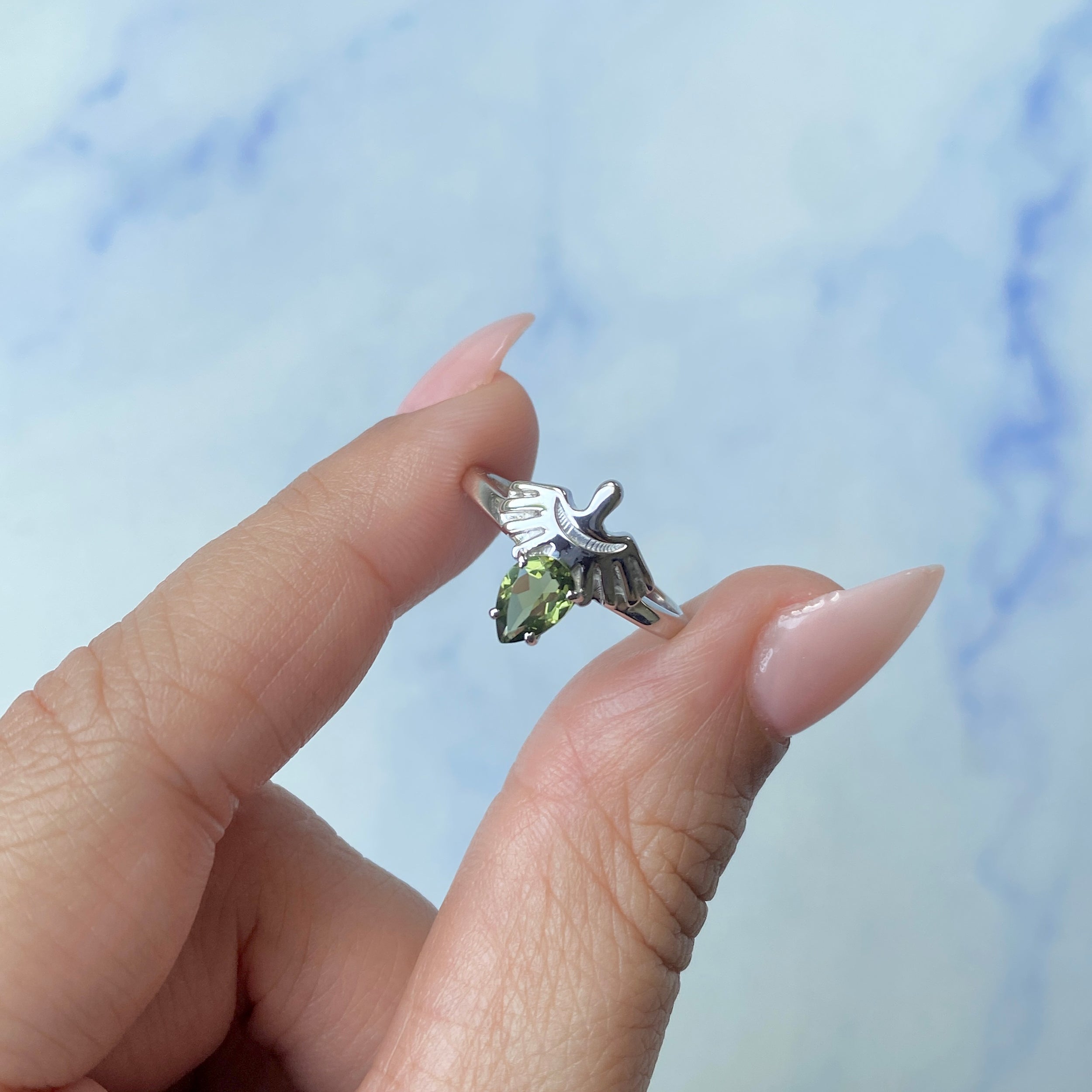 Moldavite Ring-(MLD-SR-2156.)