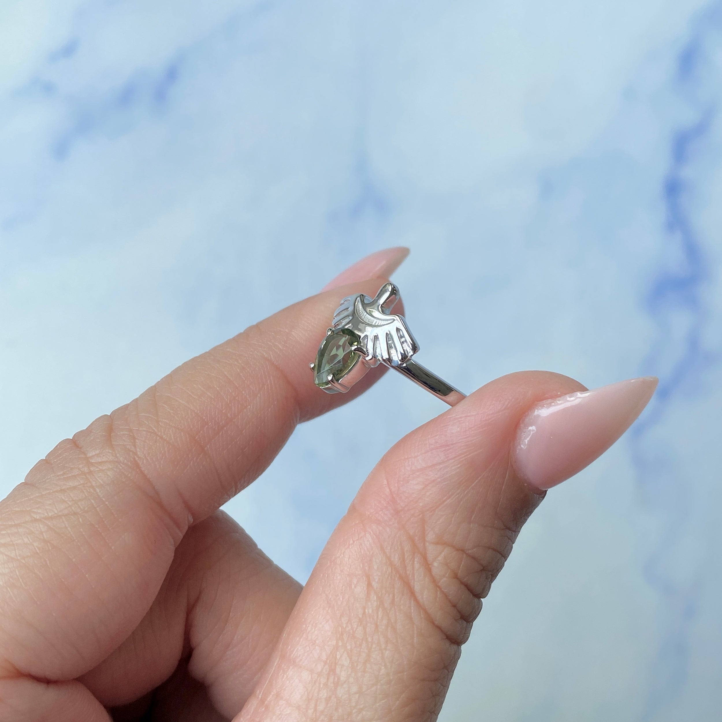 Moldavite Ring-(MLD-SR-2156.)