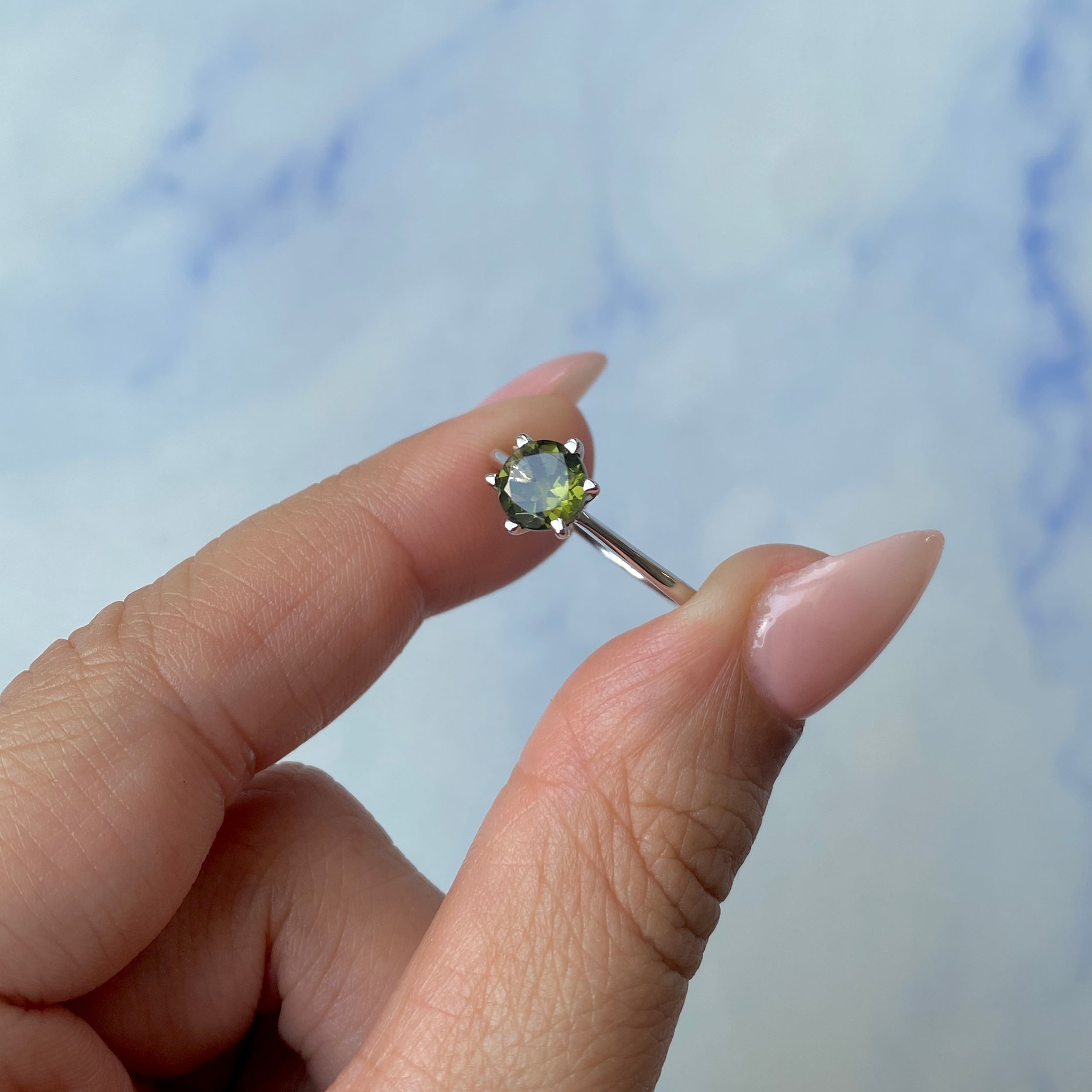 Moldavite Ring-(MLD-SR-2463.)