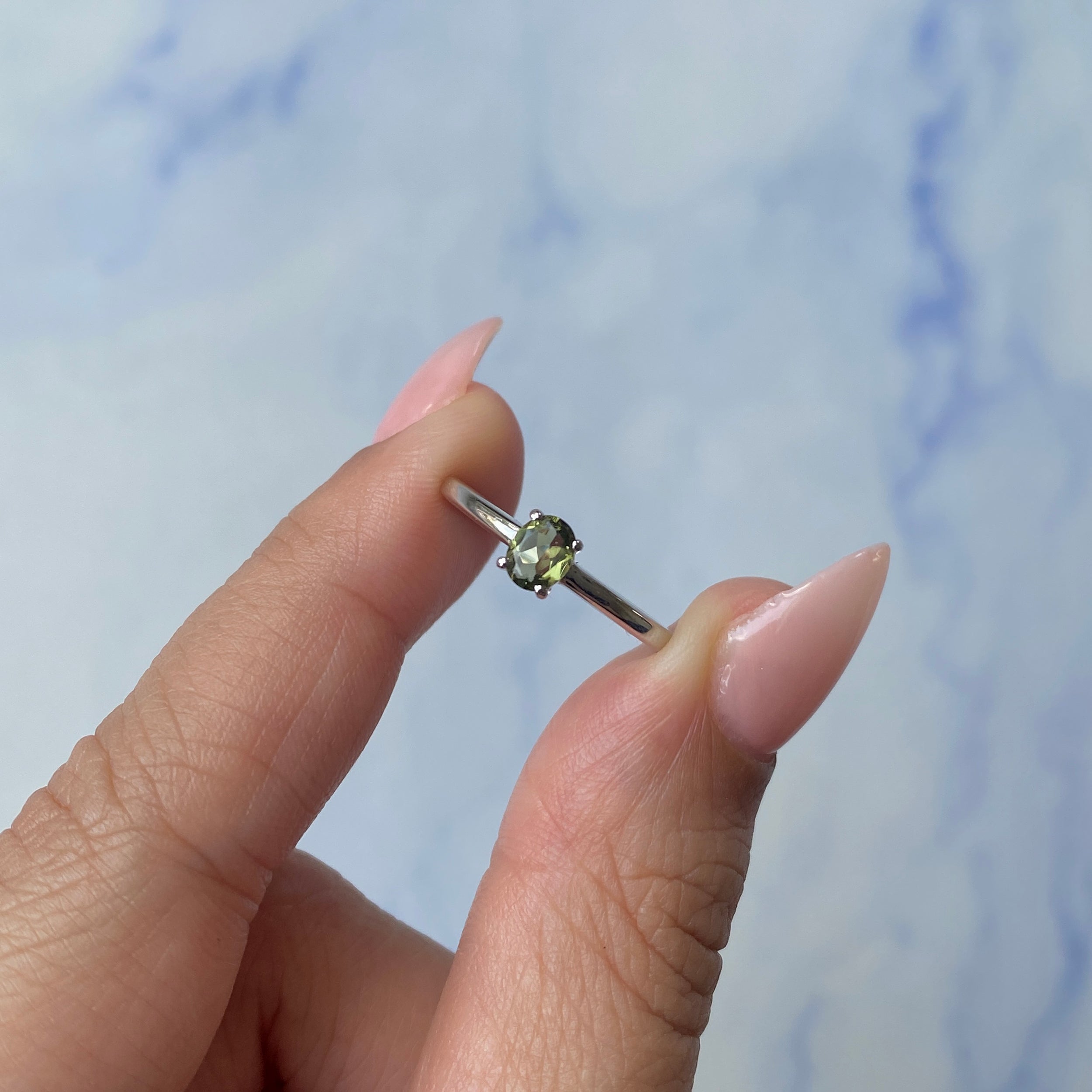 Moldavite Ring-(MLD-SR-2508.)