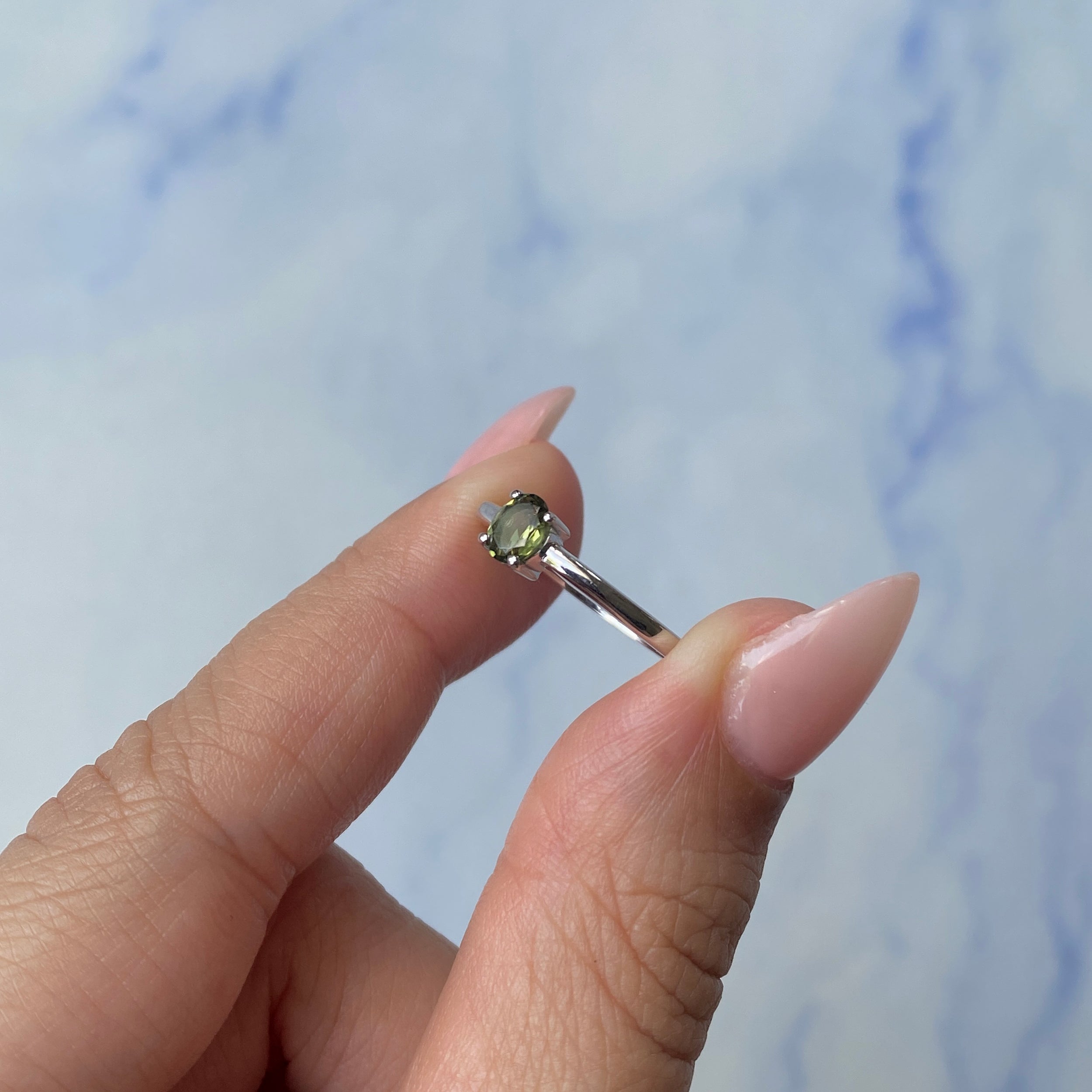 Moldavite Ring-(MLD-SR-2508.)