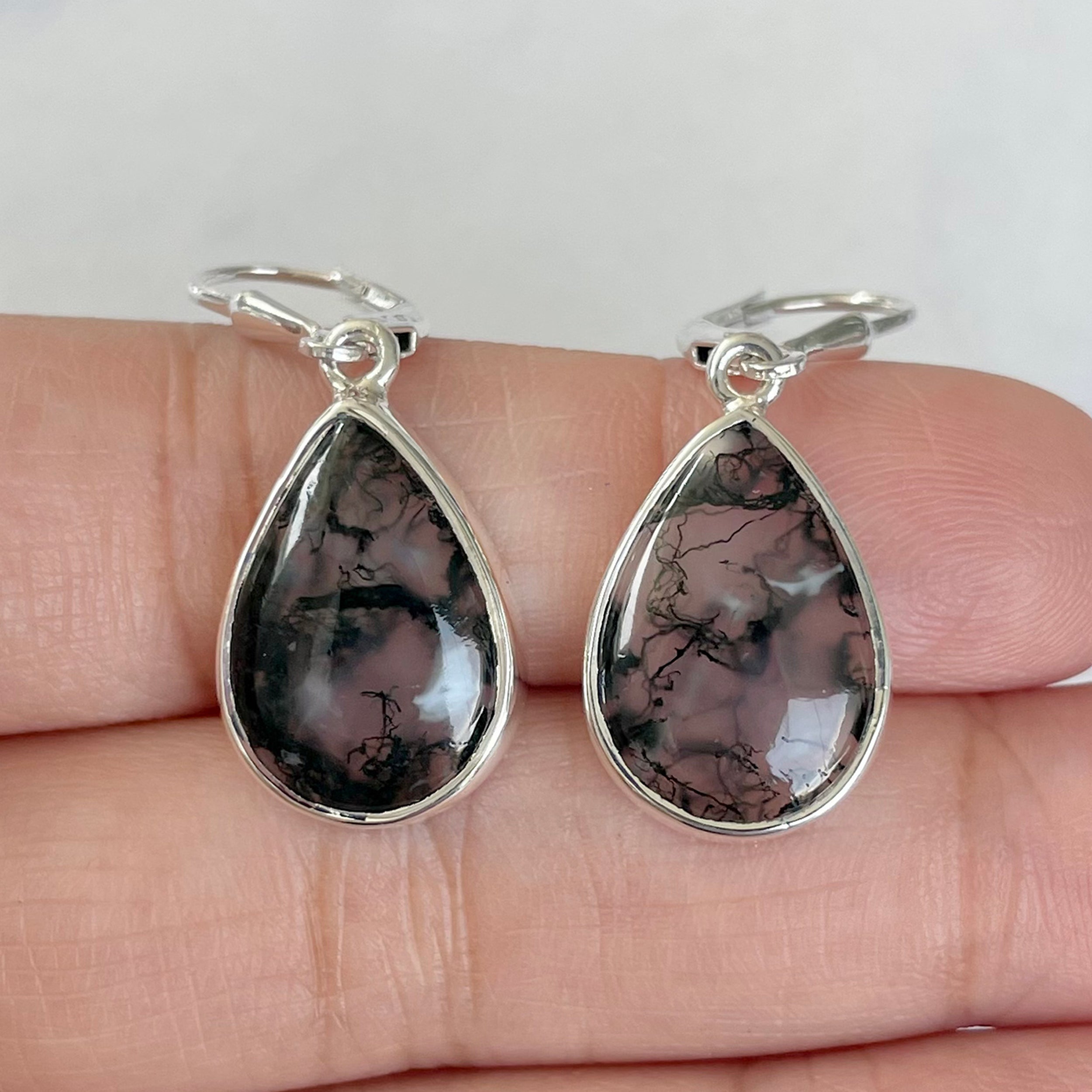 Moss Agate Earring-(MOA-E-132.)