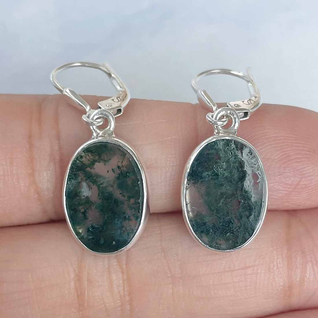 Moss Agate Earring-(MOA-E-16.)