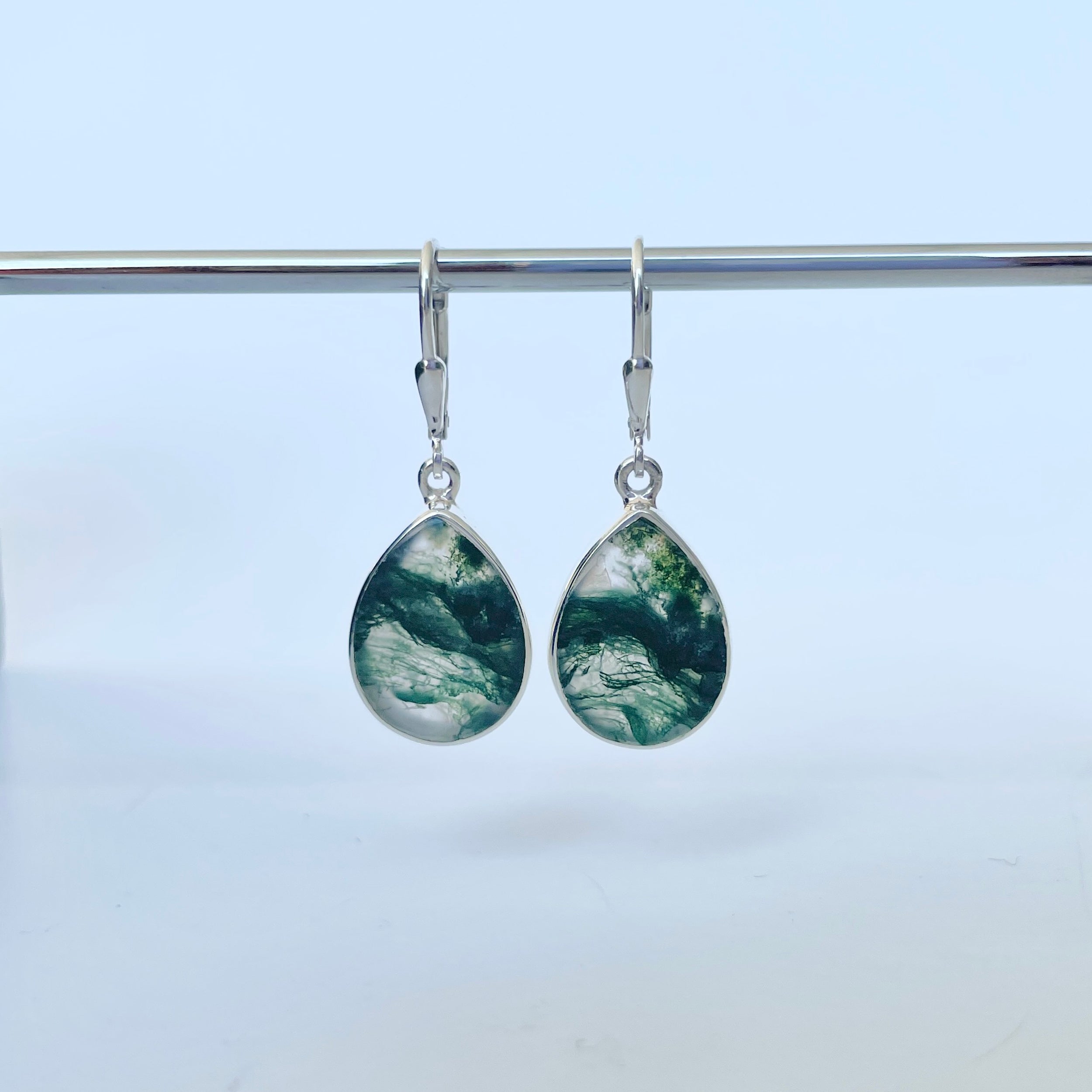 Moss Agate Earring-(MOA-E-46.)