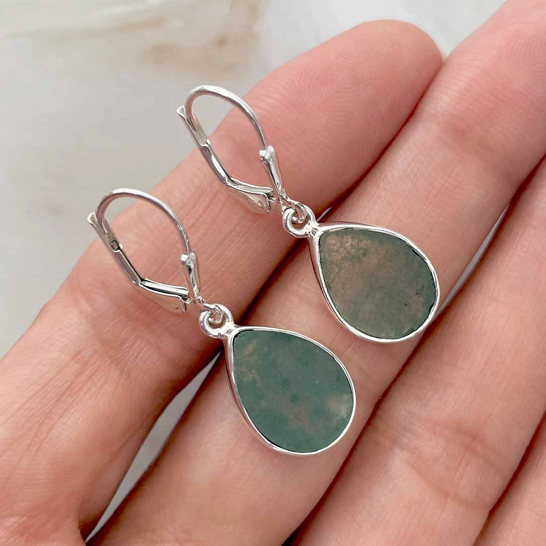 Moss Agate Earring-(MOA-E-54.)