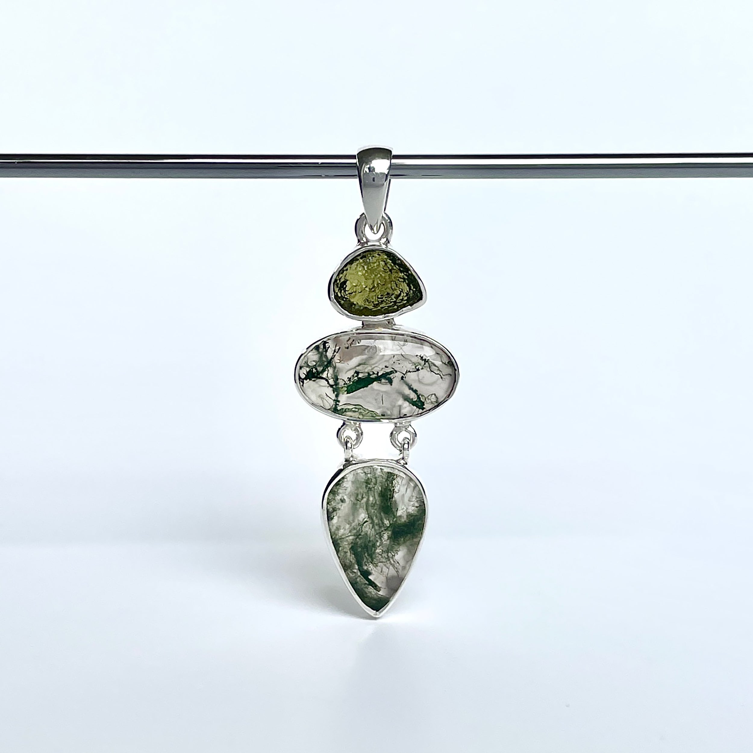 Moss Agate Pendant-(MOA-P-32.)