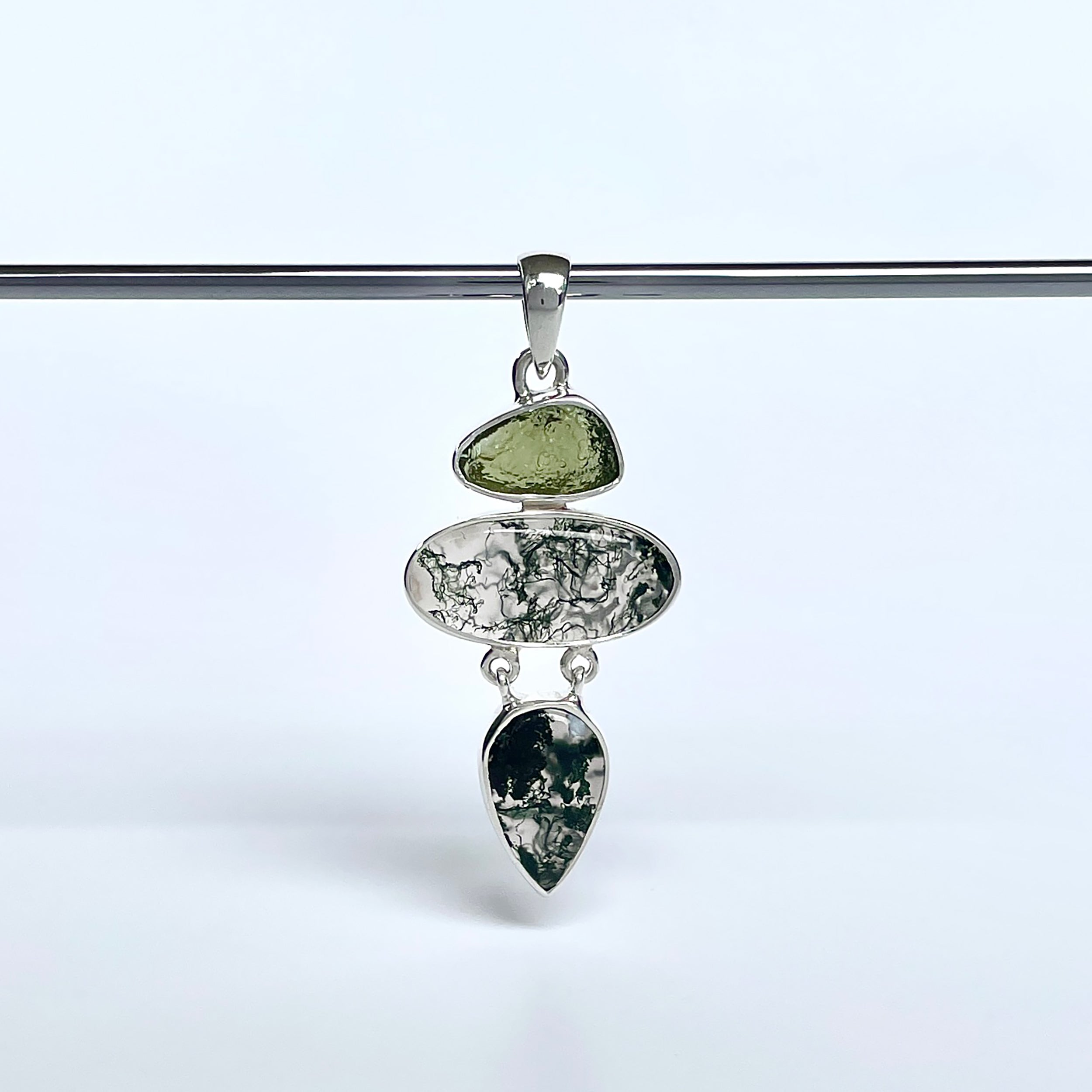 Moss Agate Pendant-(MOA-P-34.)
