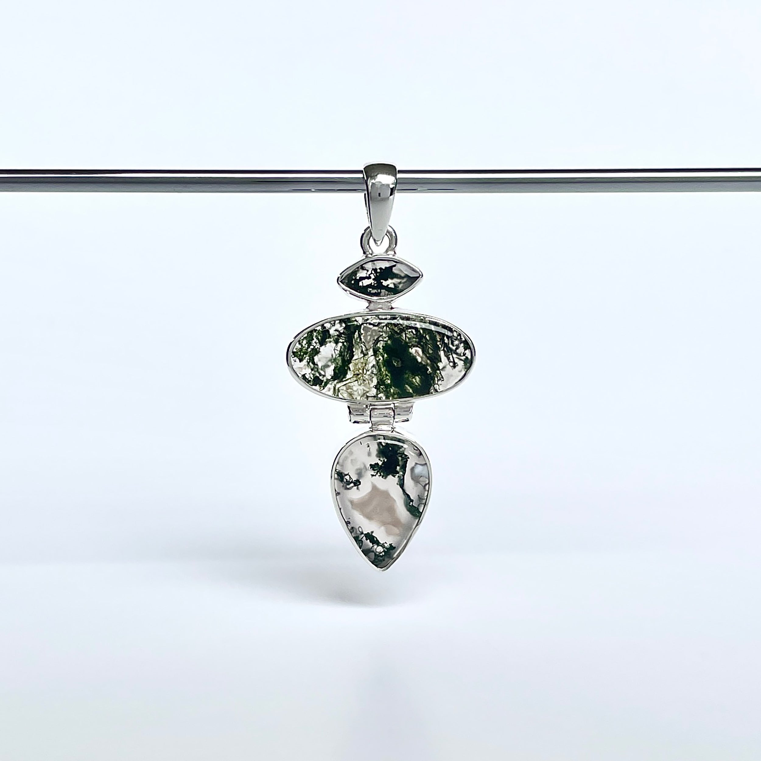 Moss Agate Pendant-(MOA-P-36.)