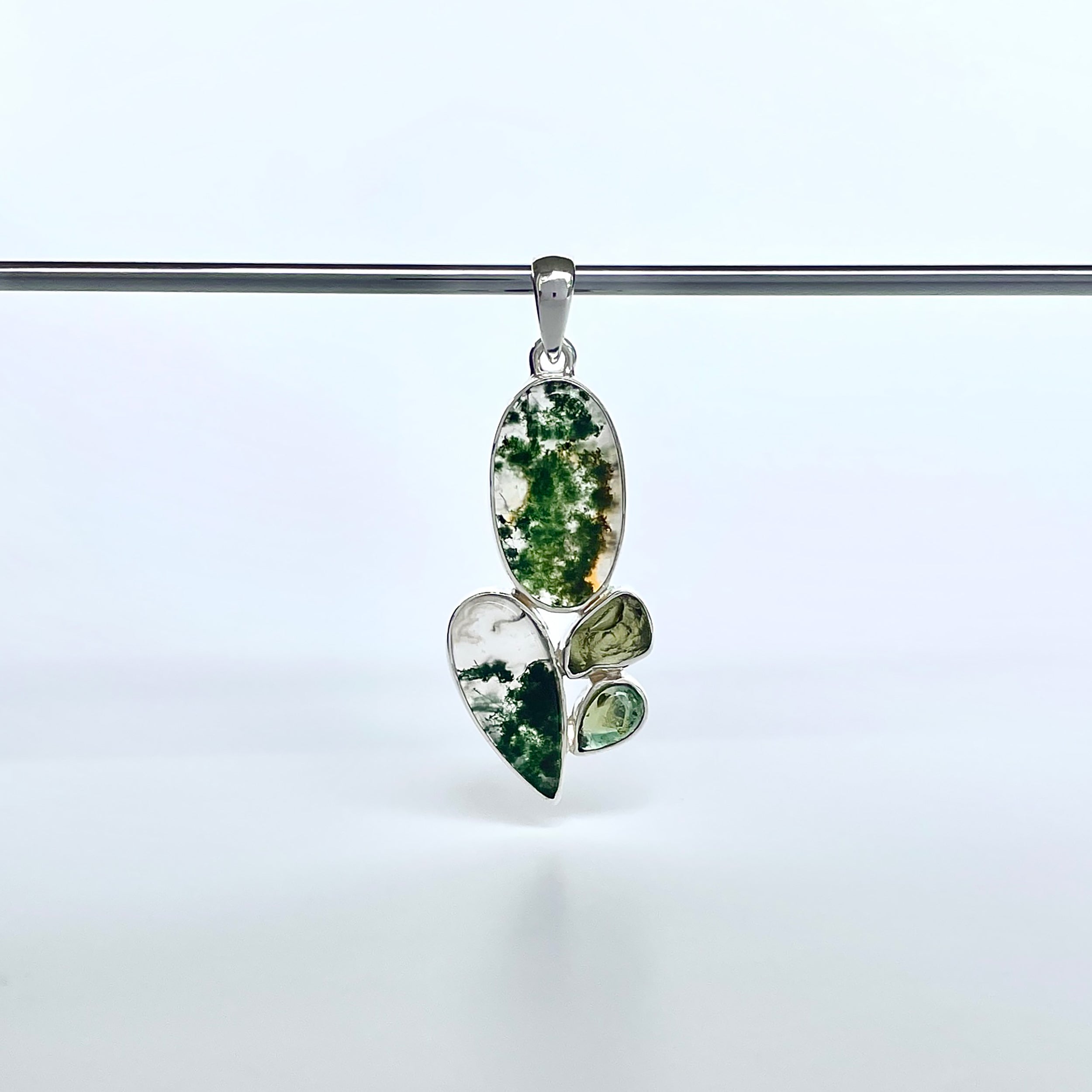 Moss Agate Pendant-(MOA-P-39.)