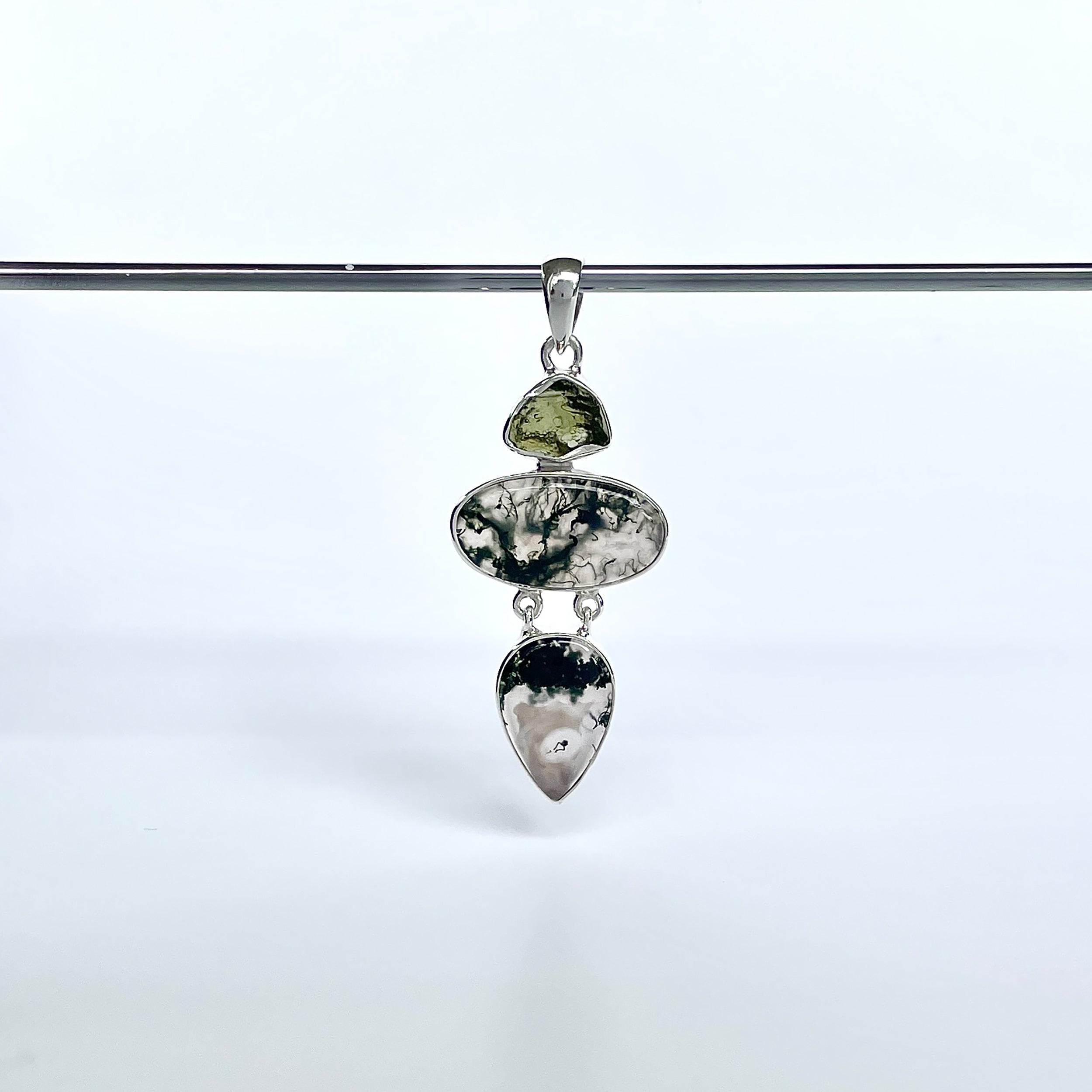 Moss Agate Pendant-(MOA-P-43.)