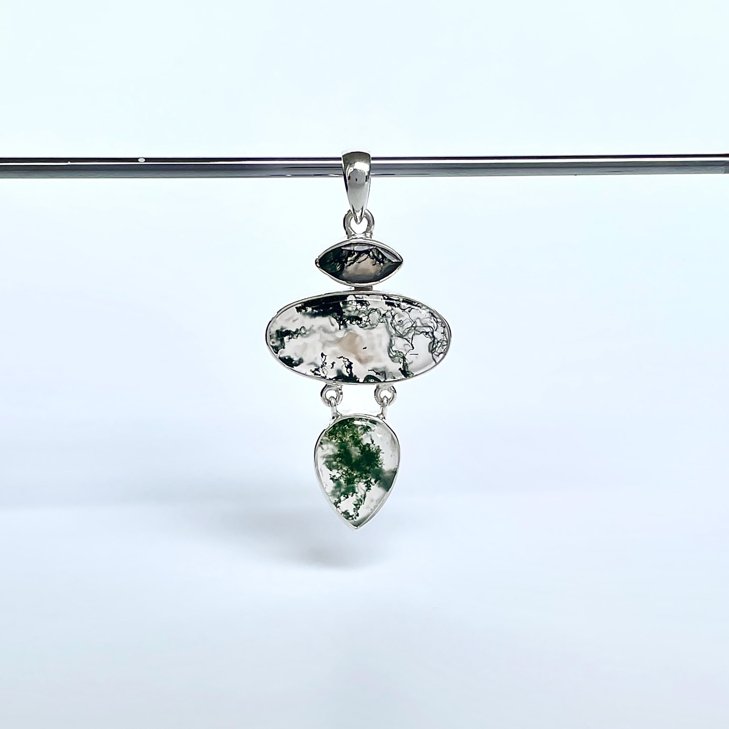 Moss Agate Pendant-(MOA-P-46.)