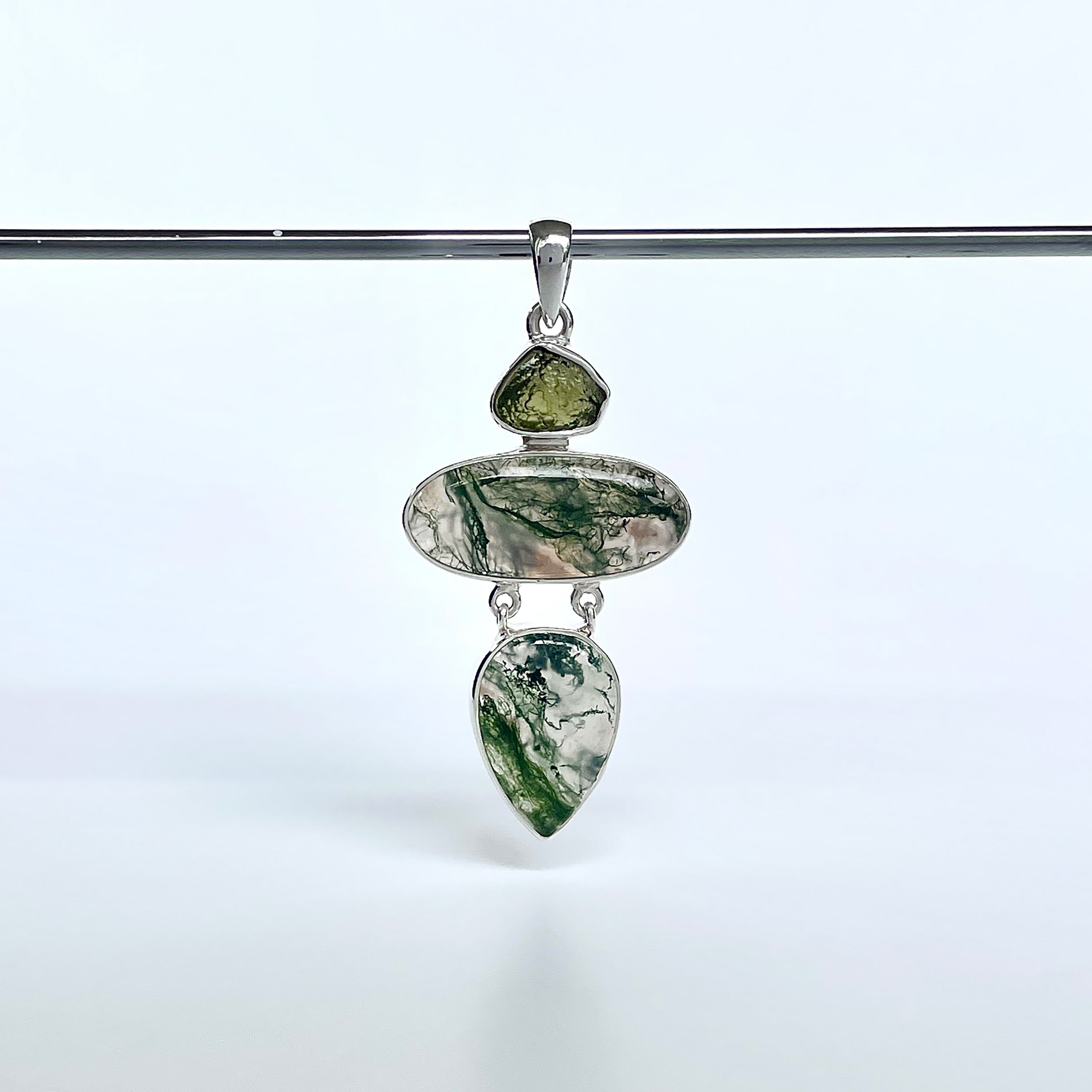 Moss Agate Pendant-(MOA-P-51.)