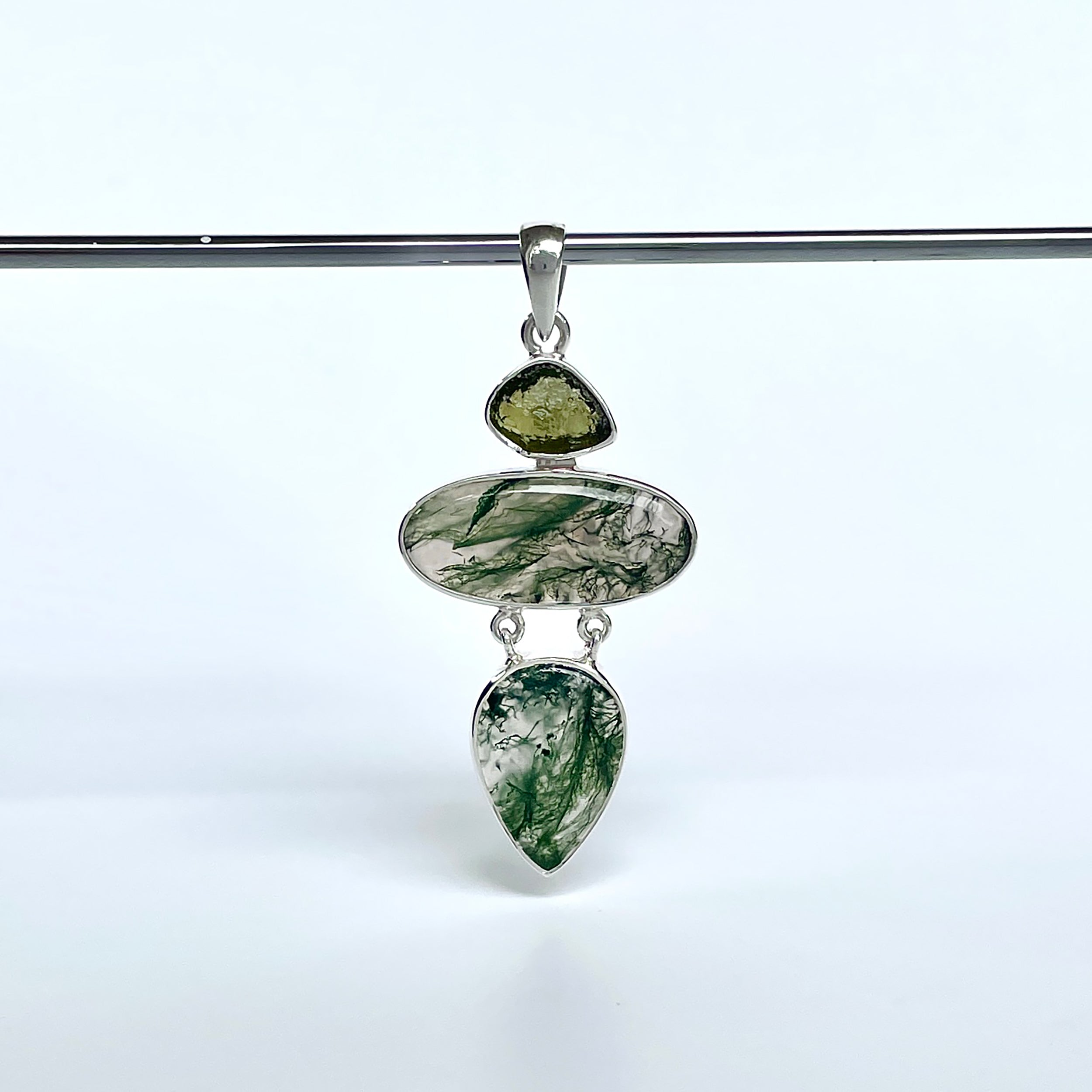 Moss Agate Pendant-(MOA-P-55.)