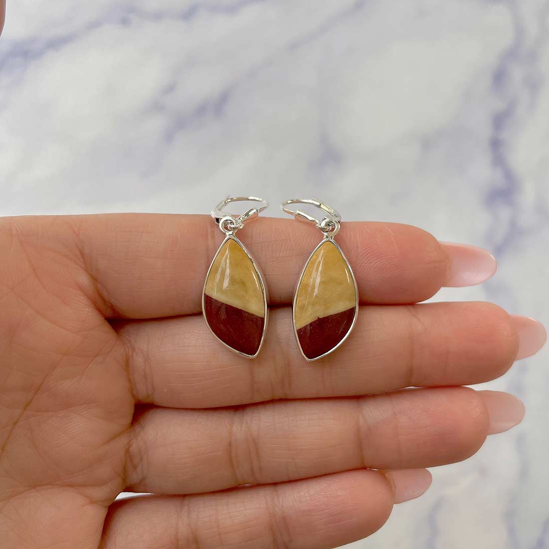 Mookaite Earrings-(MOK-E-12.)