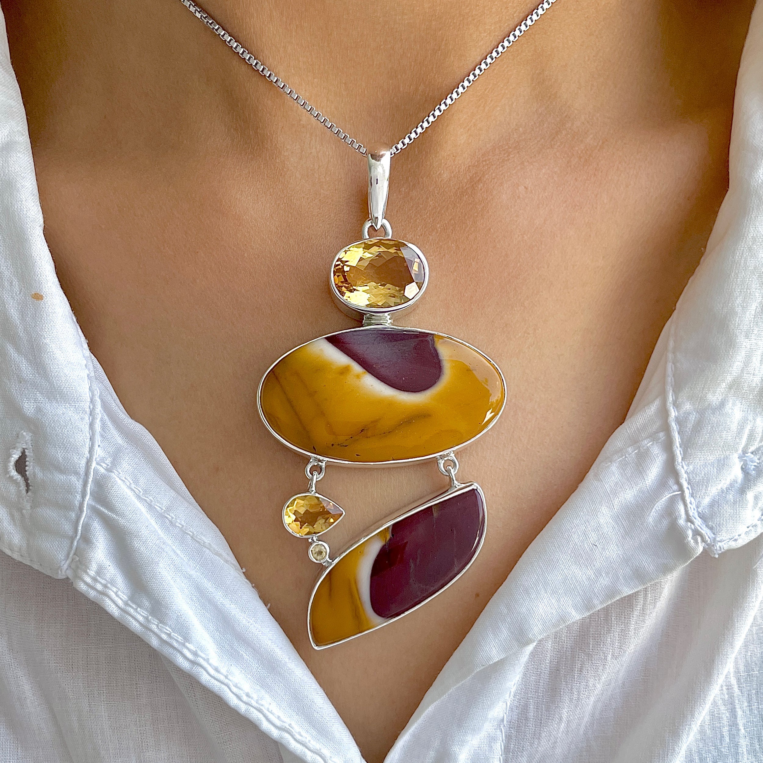 Mookaite Pendant-(MOK-P-53.)