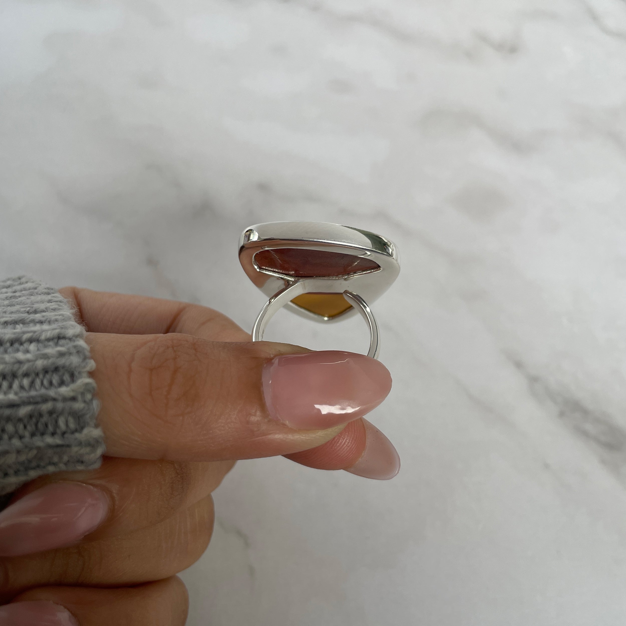 Mookaite Adjustable Ring-(MOK-R-10.)