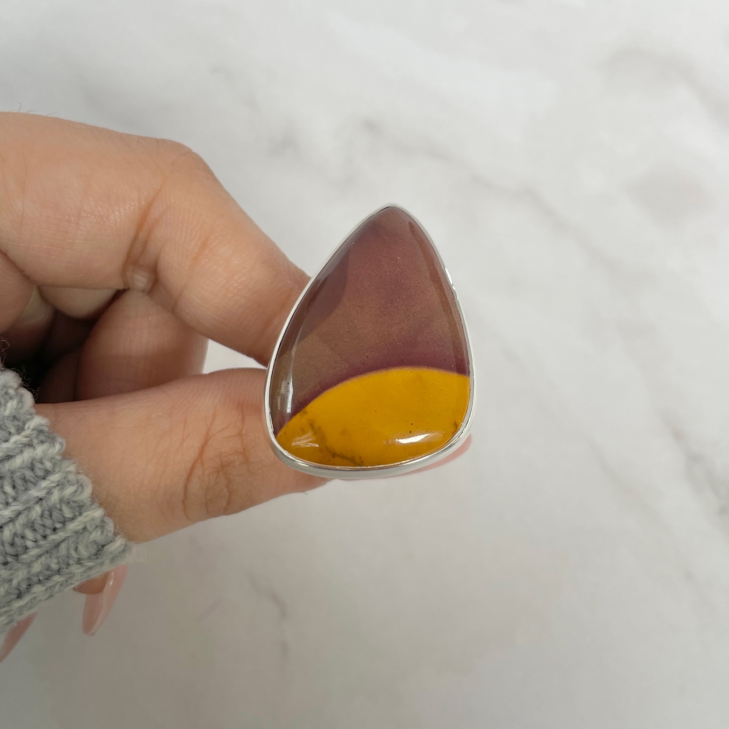 Mookaite Adjustable Ring-(MOK-R-7.)