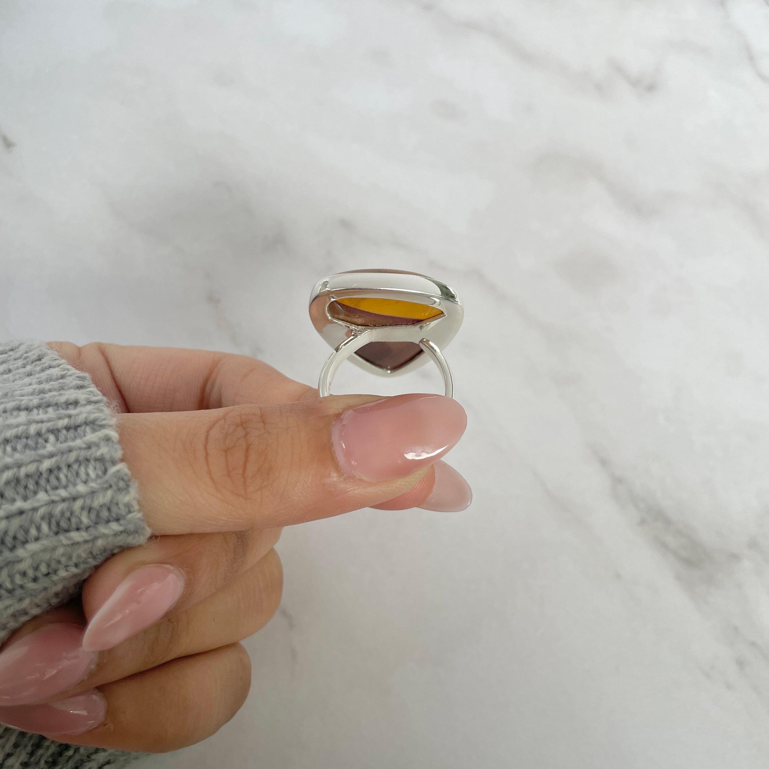 Mookaite Adjustable Ring-(MOK-R-7.)