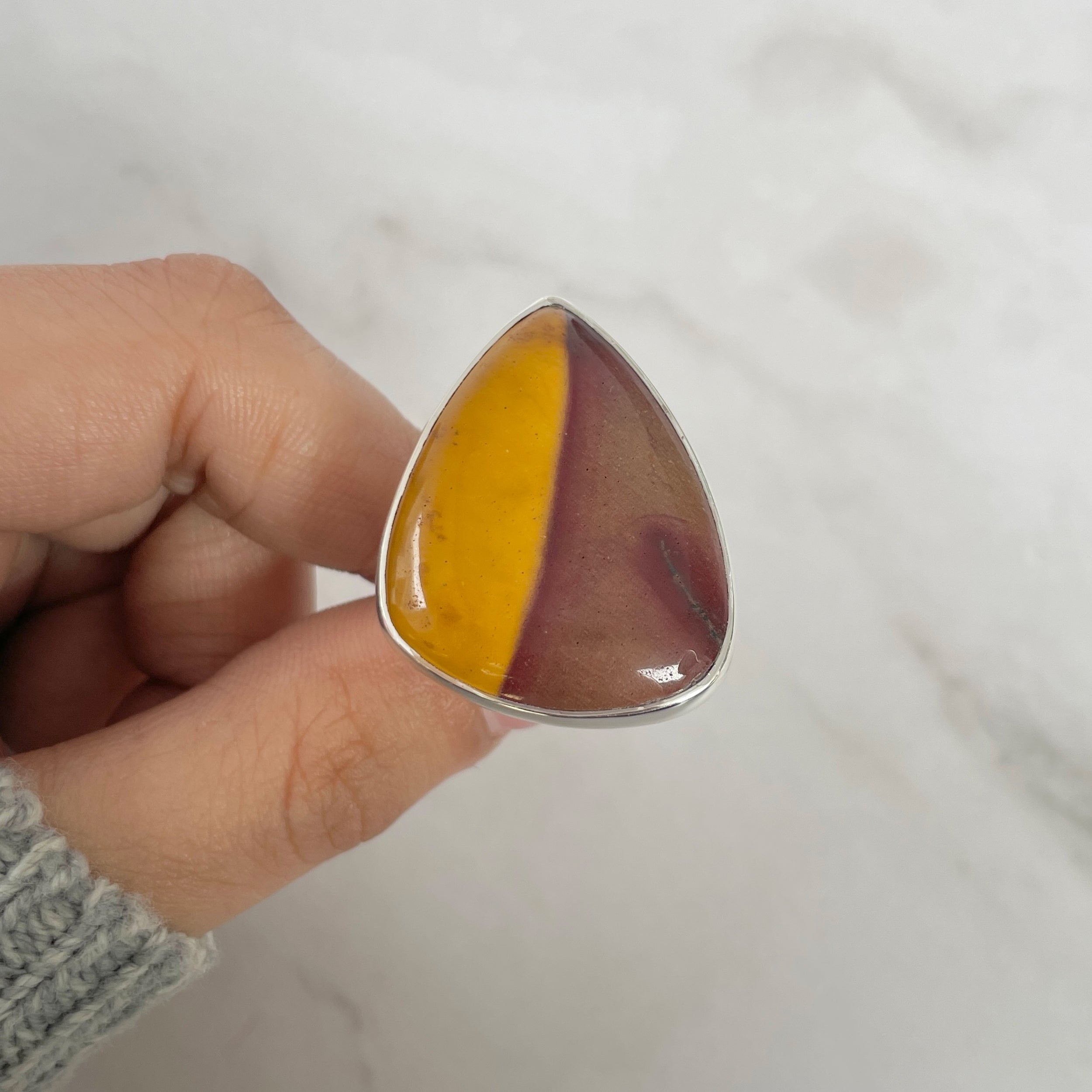 Mookaite Adjustable Ring-(MOK-R-9.)