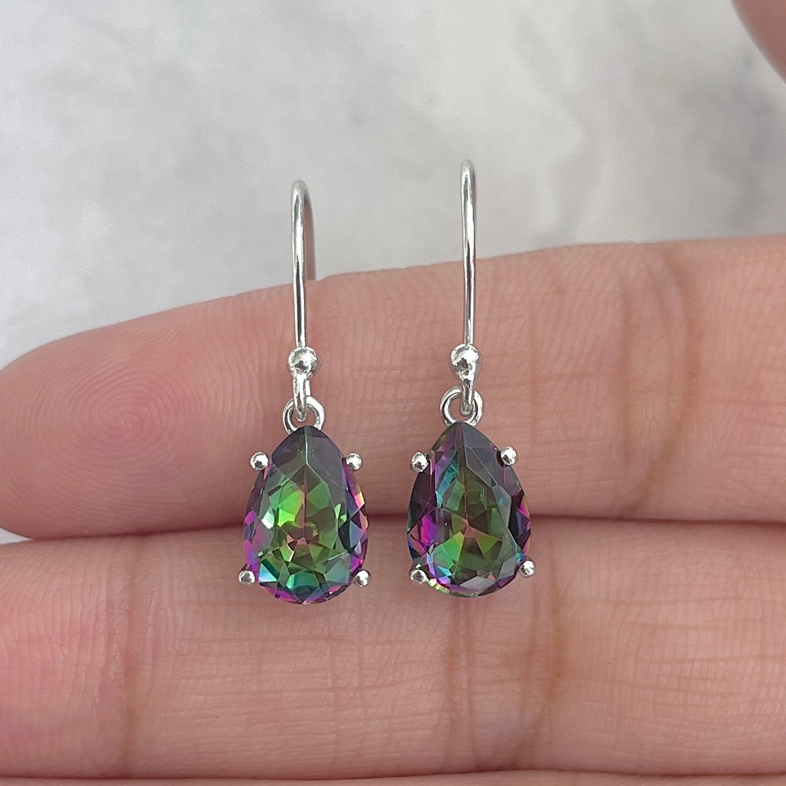 Mystic Topaz Earring-(MST-RDE-869.)