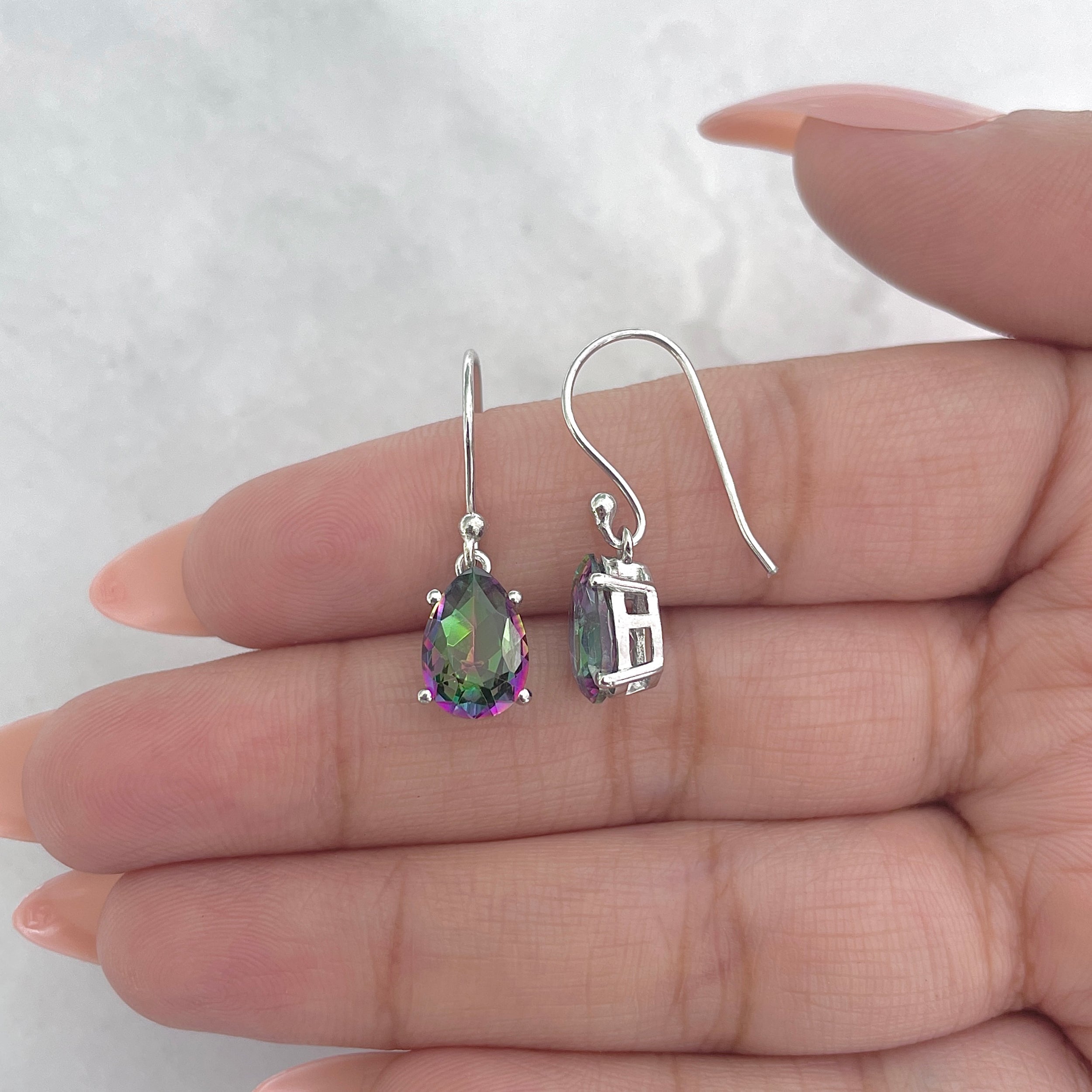Mystic Topaz Earring-(MST-RDE-869.)