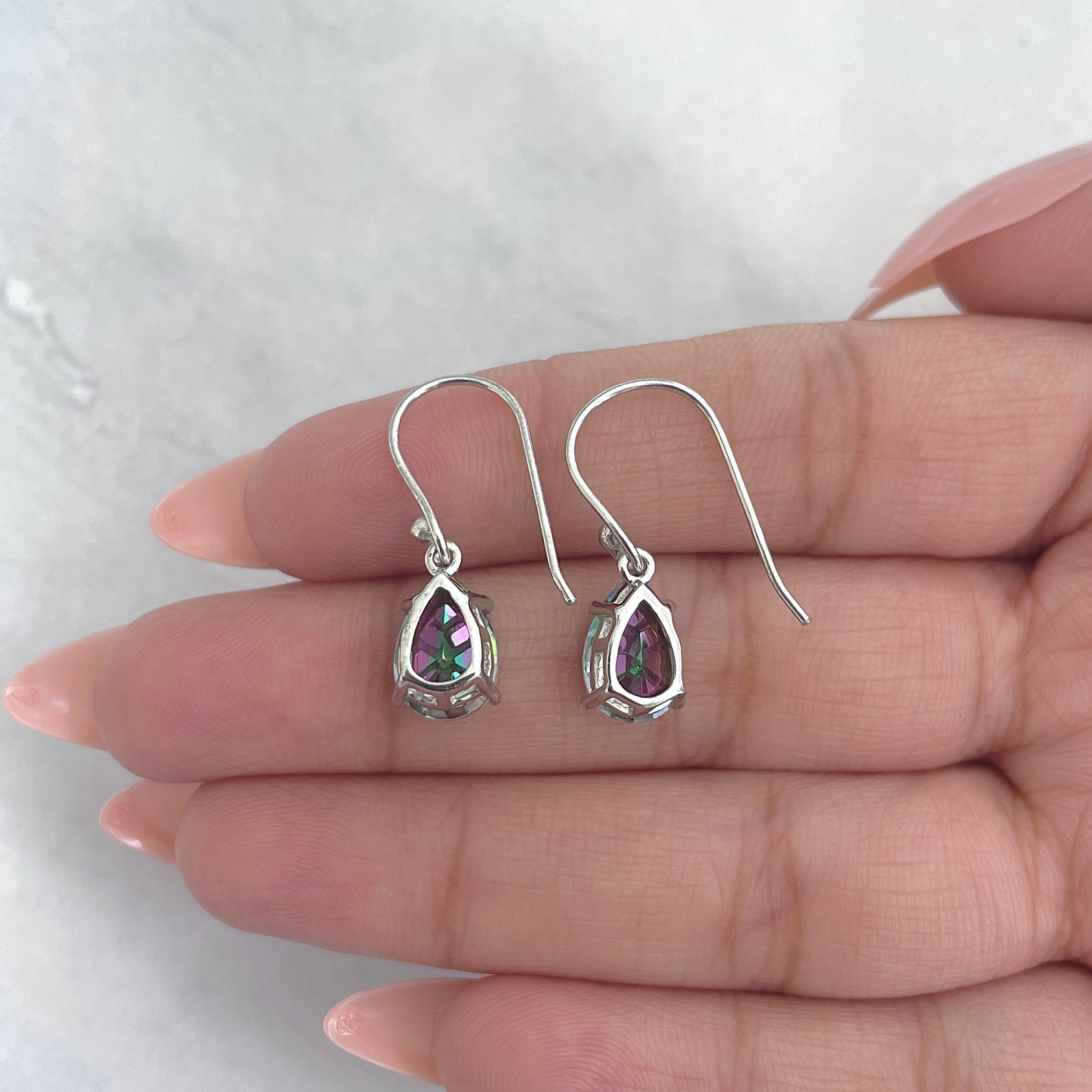 Mystic Topaz Earring-(MST-RDE-869.)