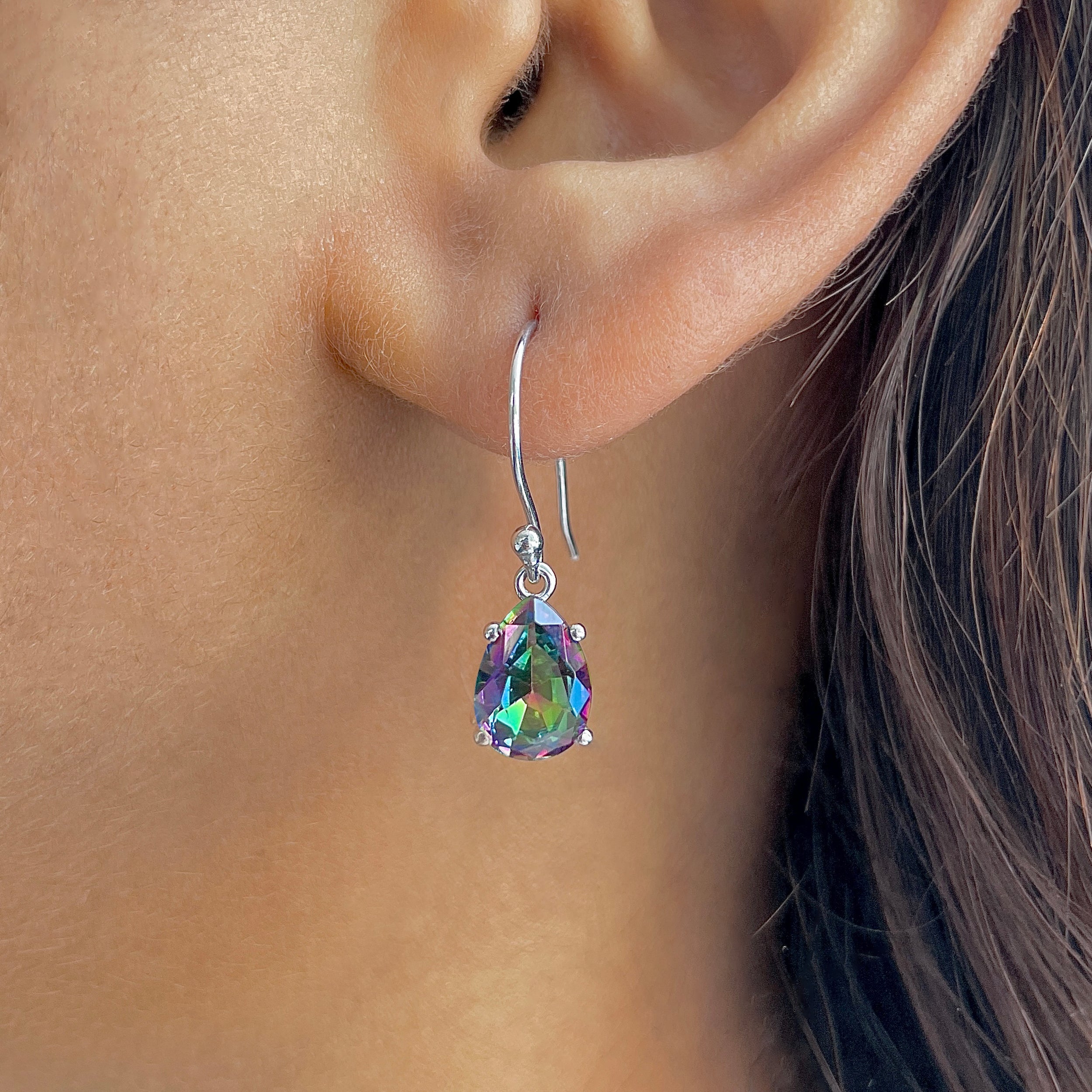 Mystic Topaz Earring-(MST-RDE-869.)