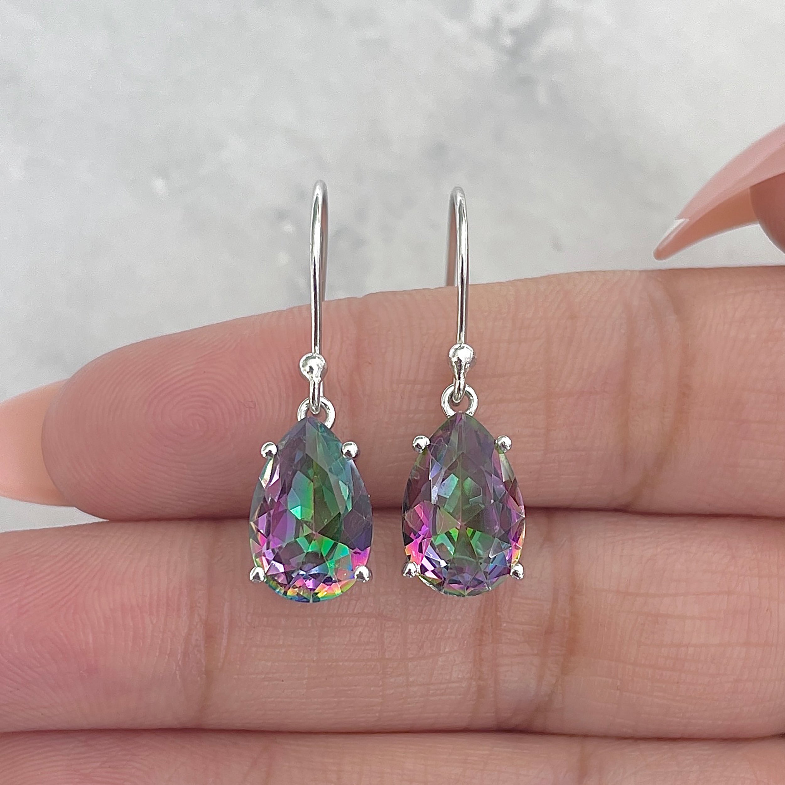 Mystic Topaz Earring-(MST-RDE-870.)