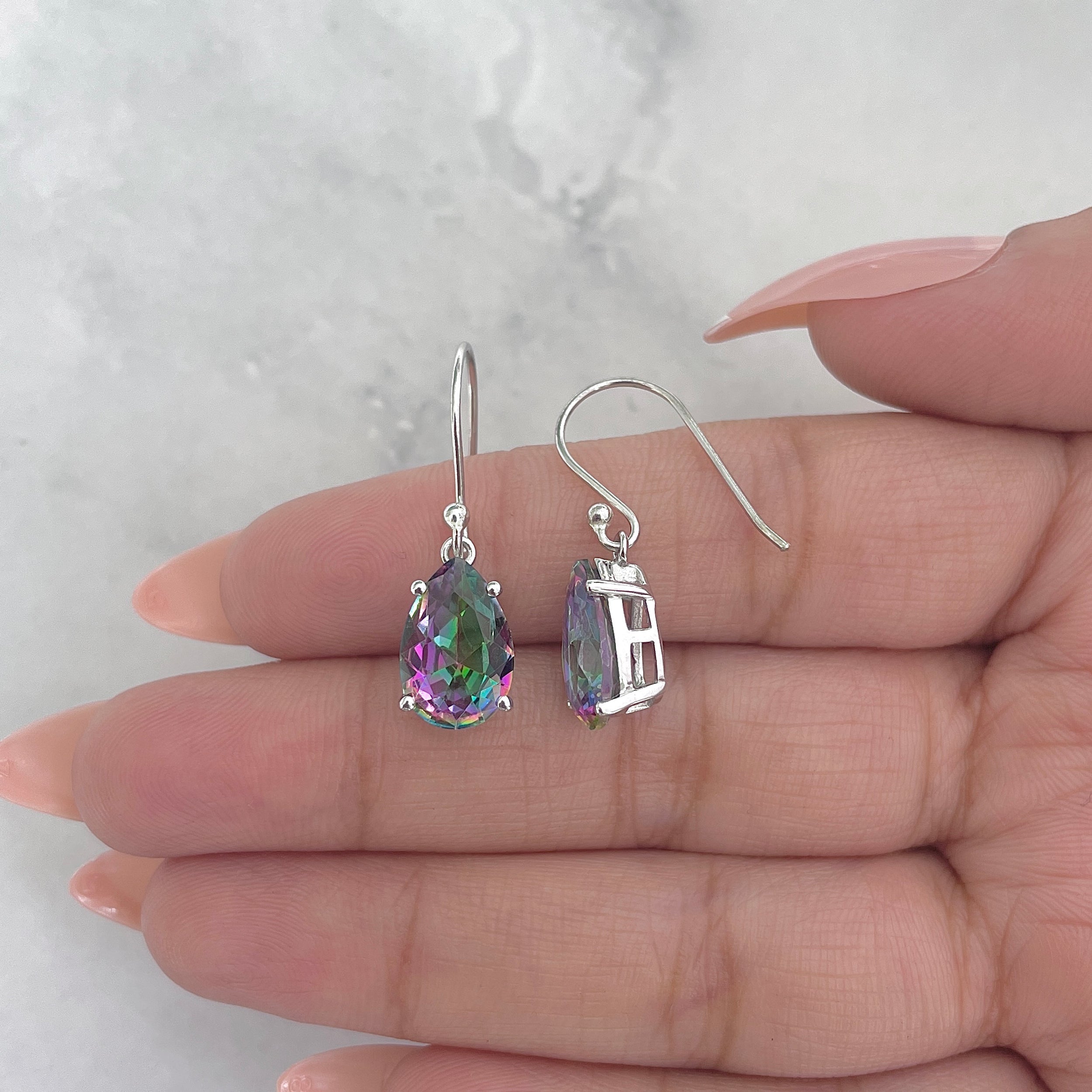 Mystic Topaz Earring-(MST-RDE-870.)