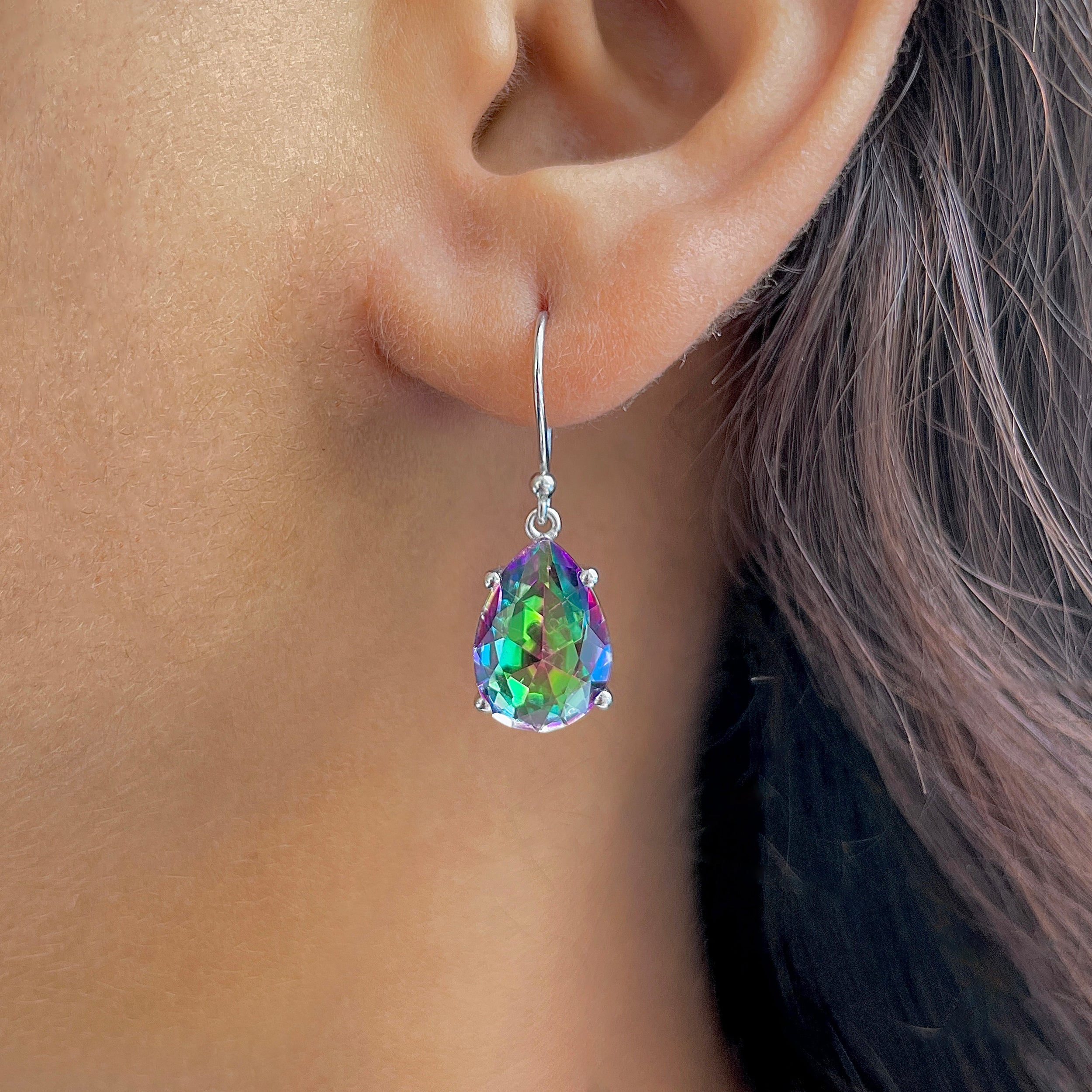 Mystic Topaz Earring-(MST-RDE-871.)