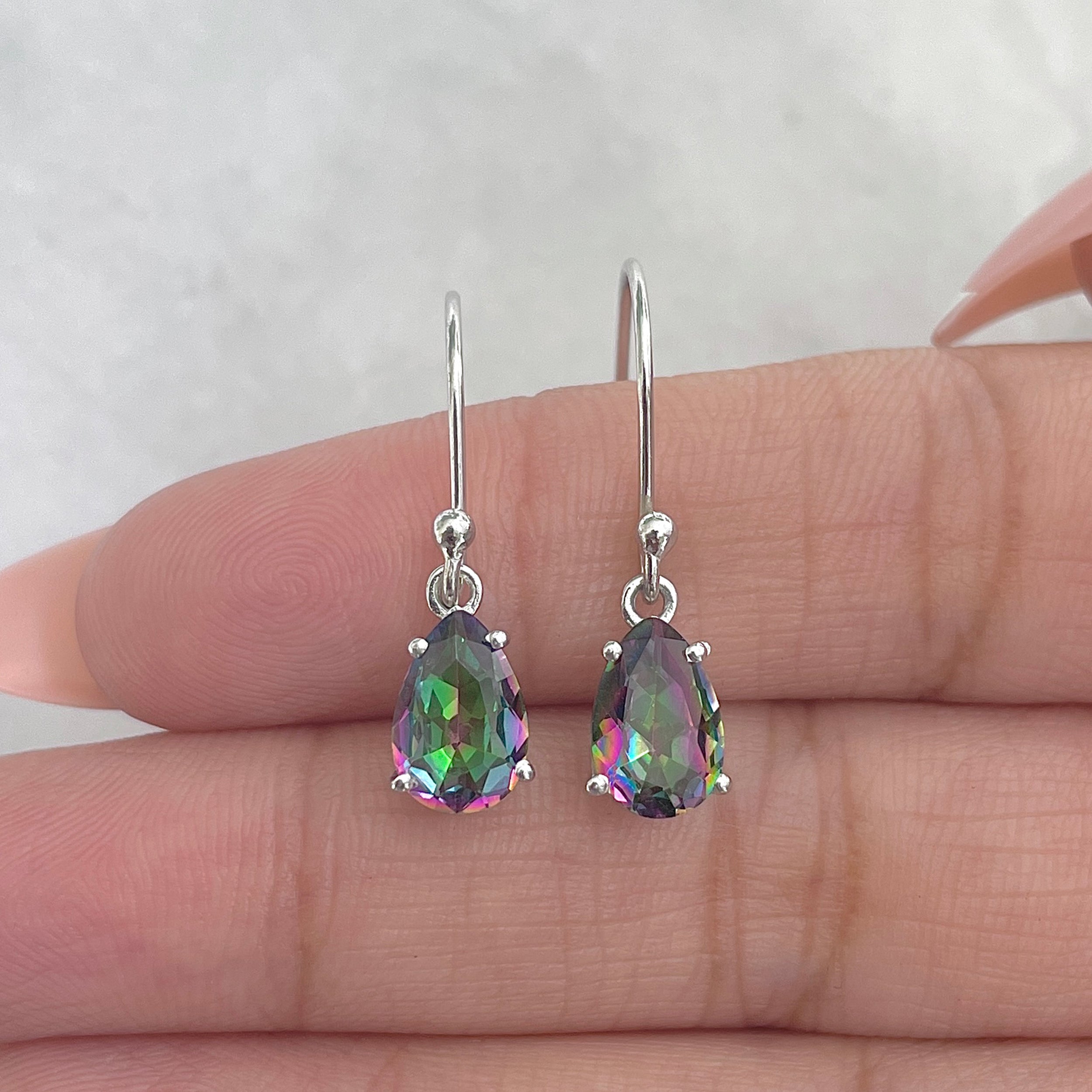 Mystic Topaz Earring-(MST-RDE-980.)