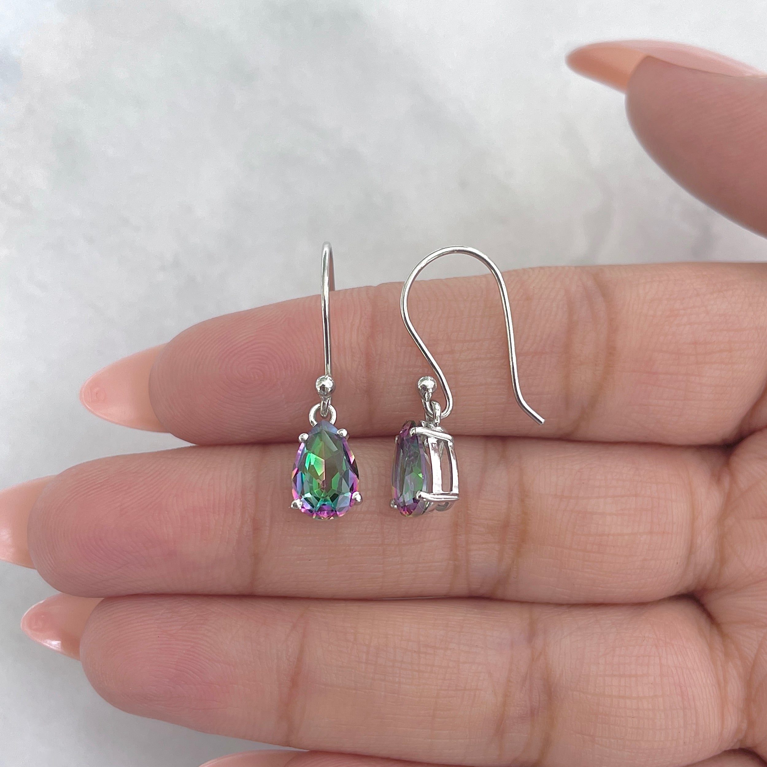 Mystic Topaz Earring-(MST-RDE-980.)