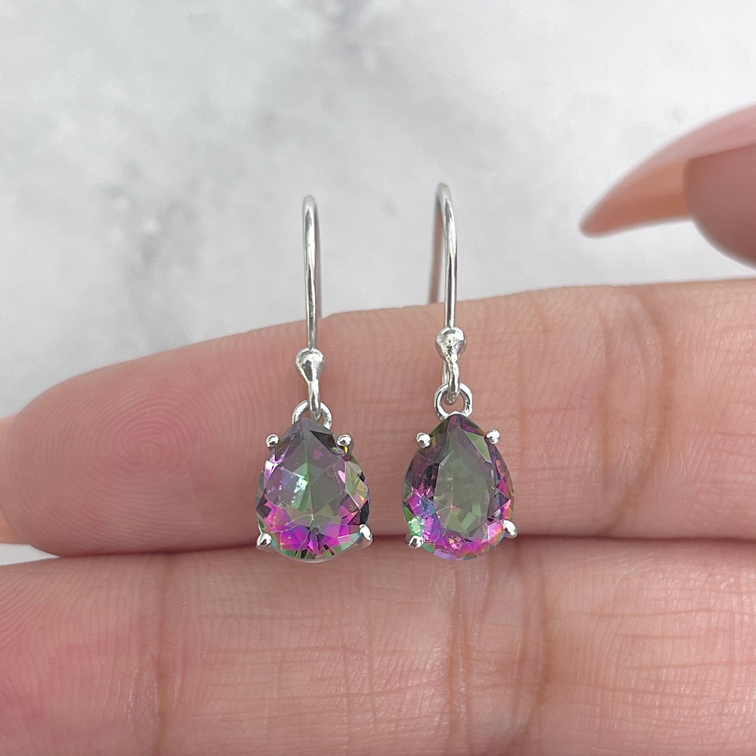 Mystic Topaz Earring-(MST-RDE-981.)