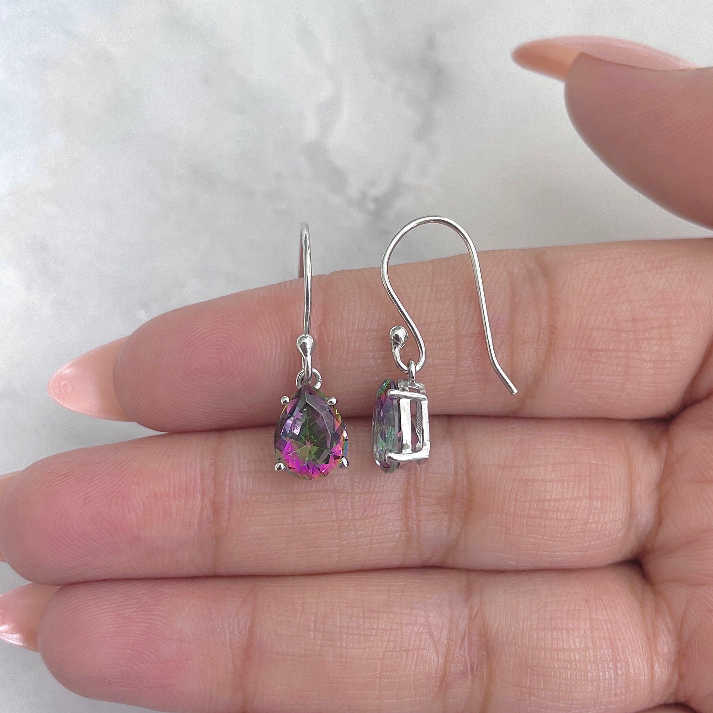 Mystic Topaz Earring-(MST-RDE-981.)