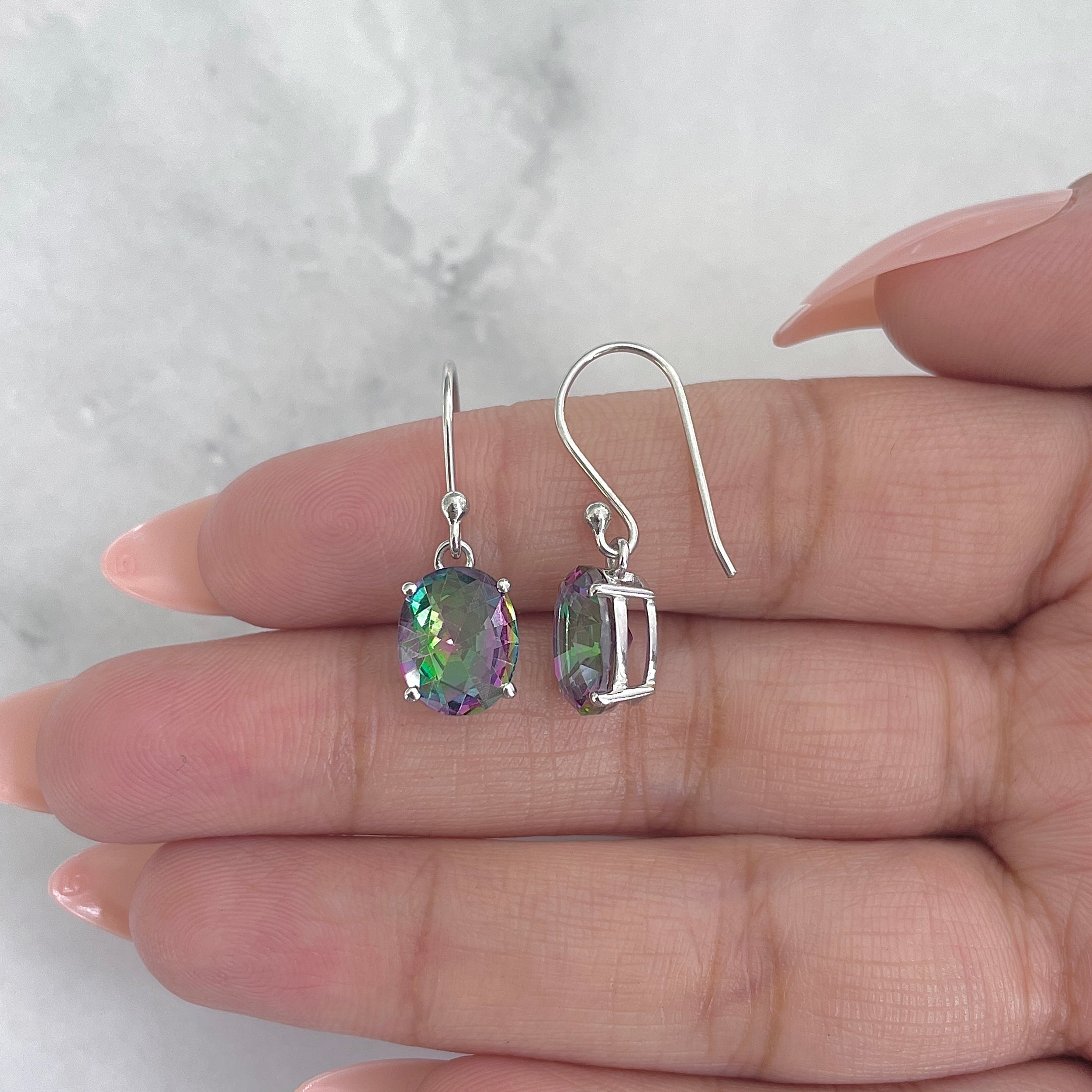 Mystic Topaz Earring-(MST-RDE-982.)