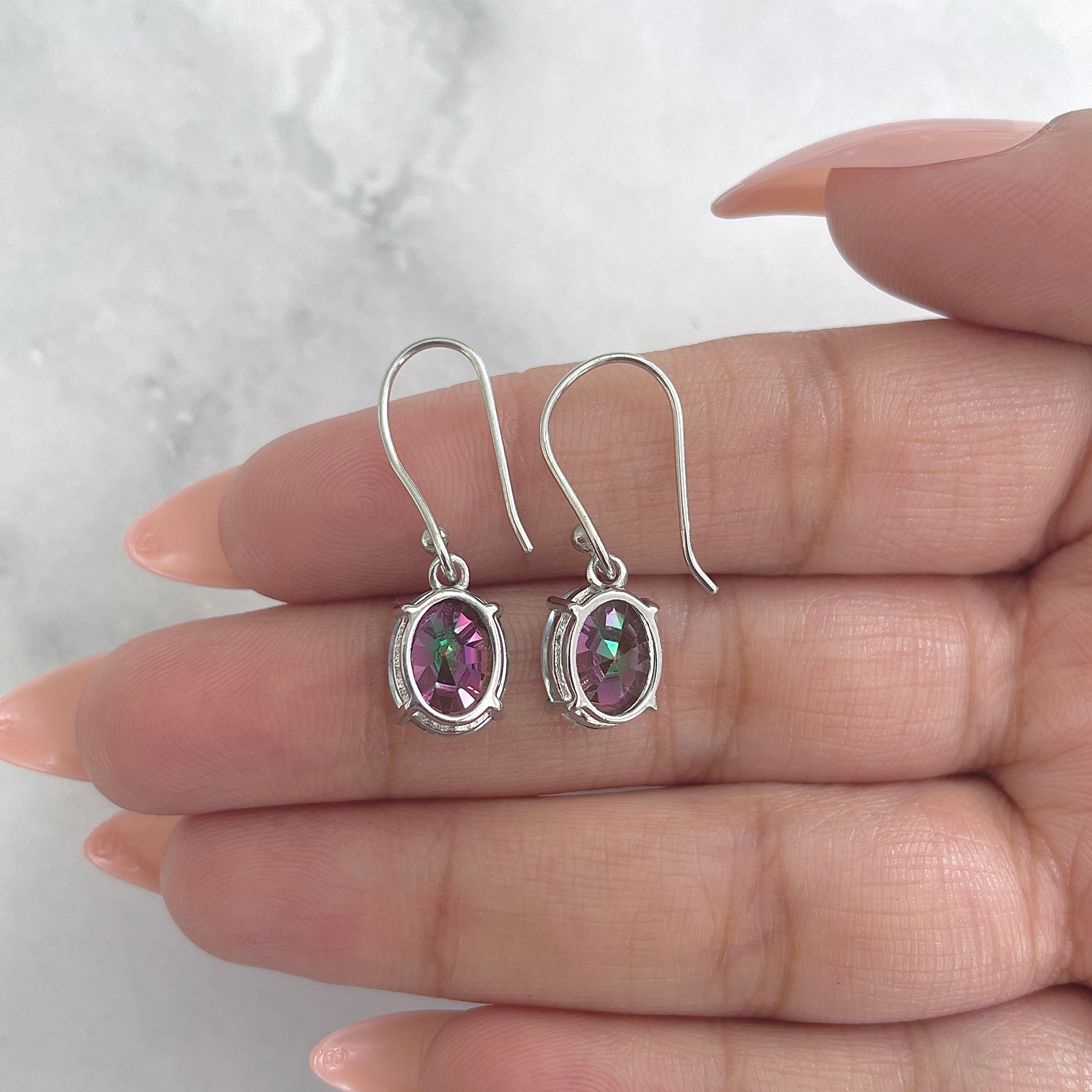 Mystic Topaz Earring-(MST-RDE-982.)