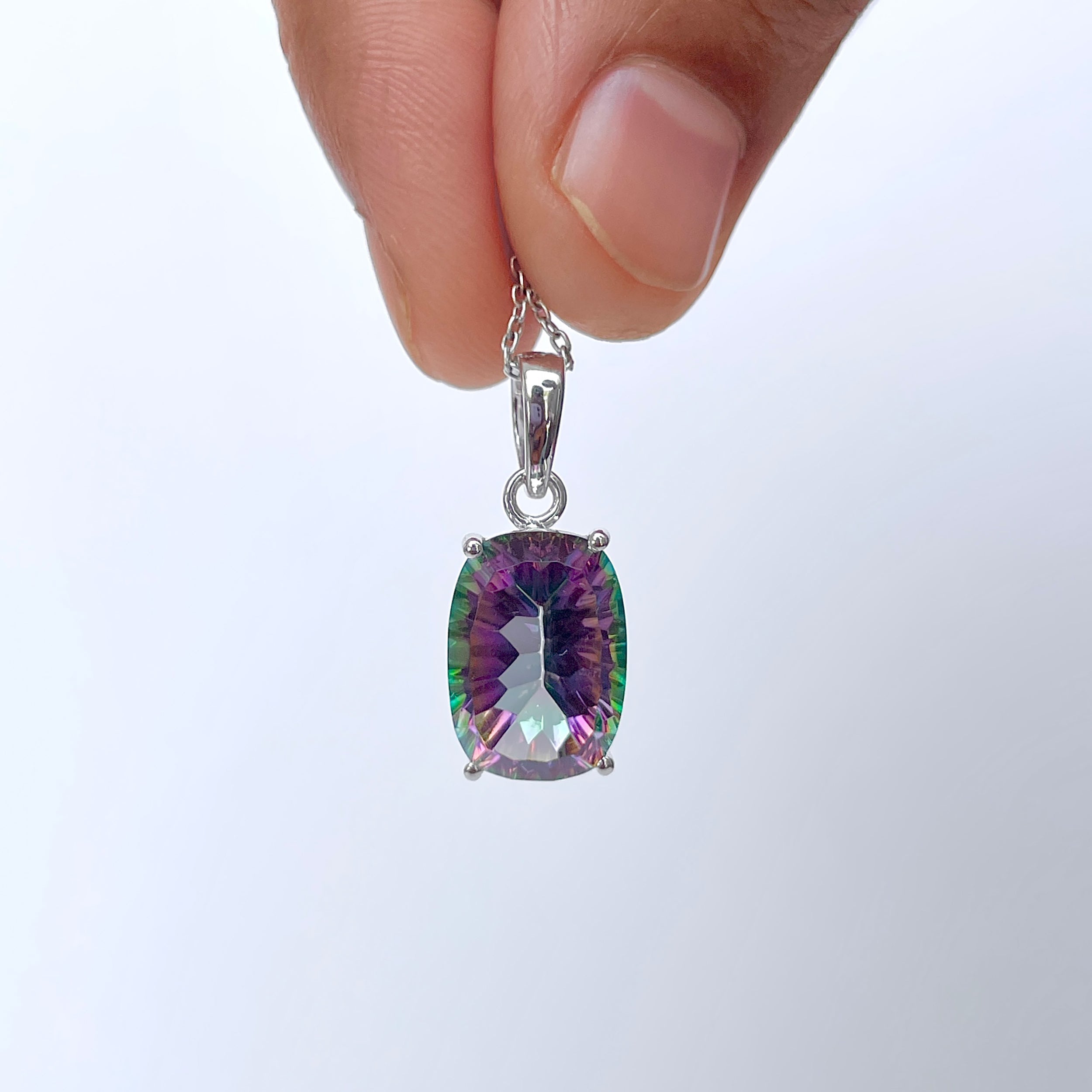 Mystic Topaz Pendant-(MST-RDP-476.)