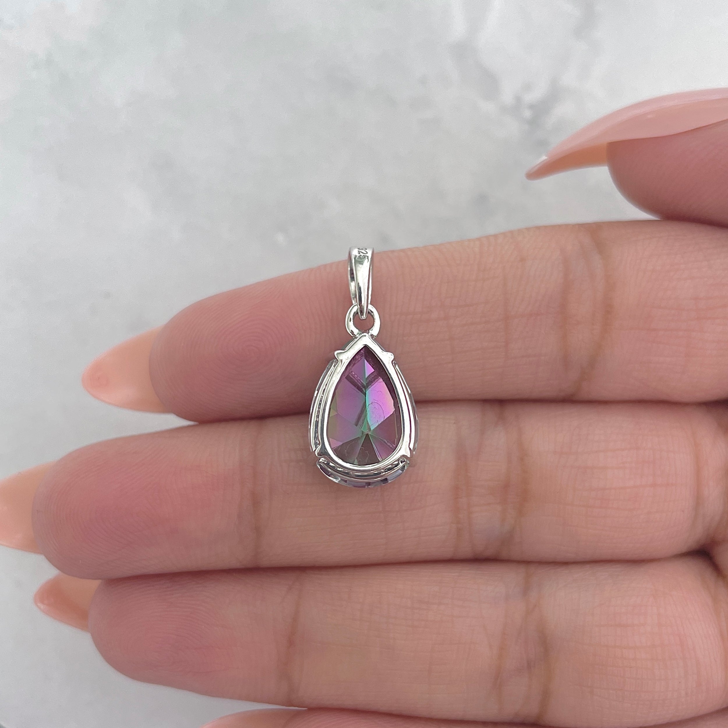 Mystic Topaz Pendant-(MST-RDP-483.)