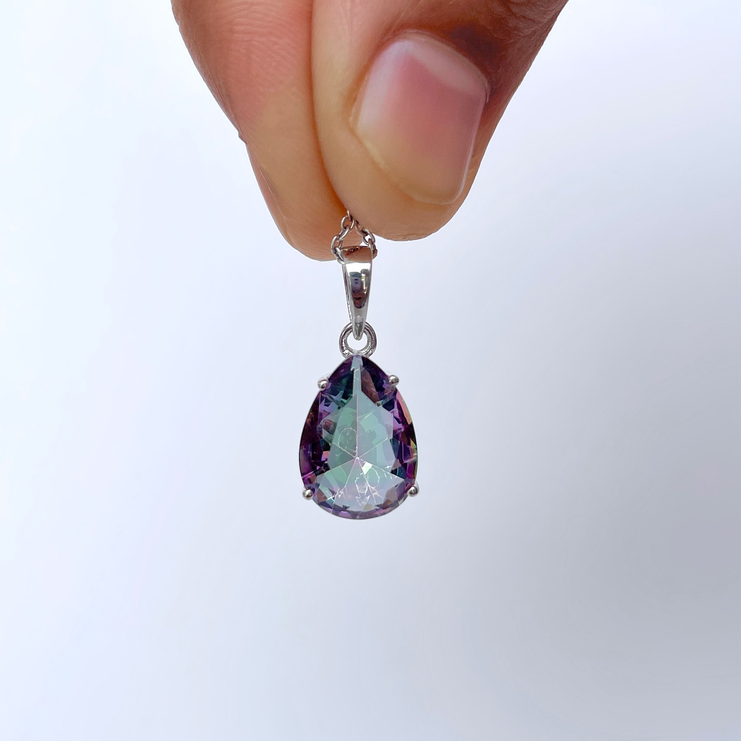 Mystic Topaz Pendant-(MST-RDP-483.)