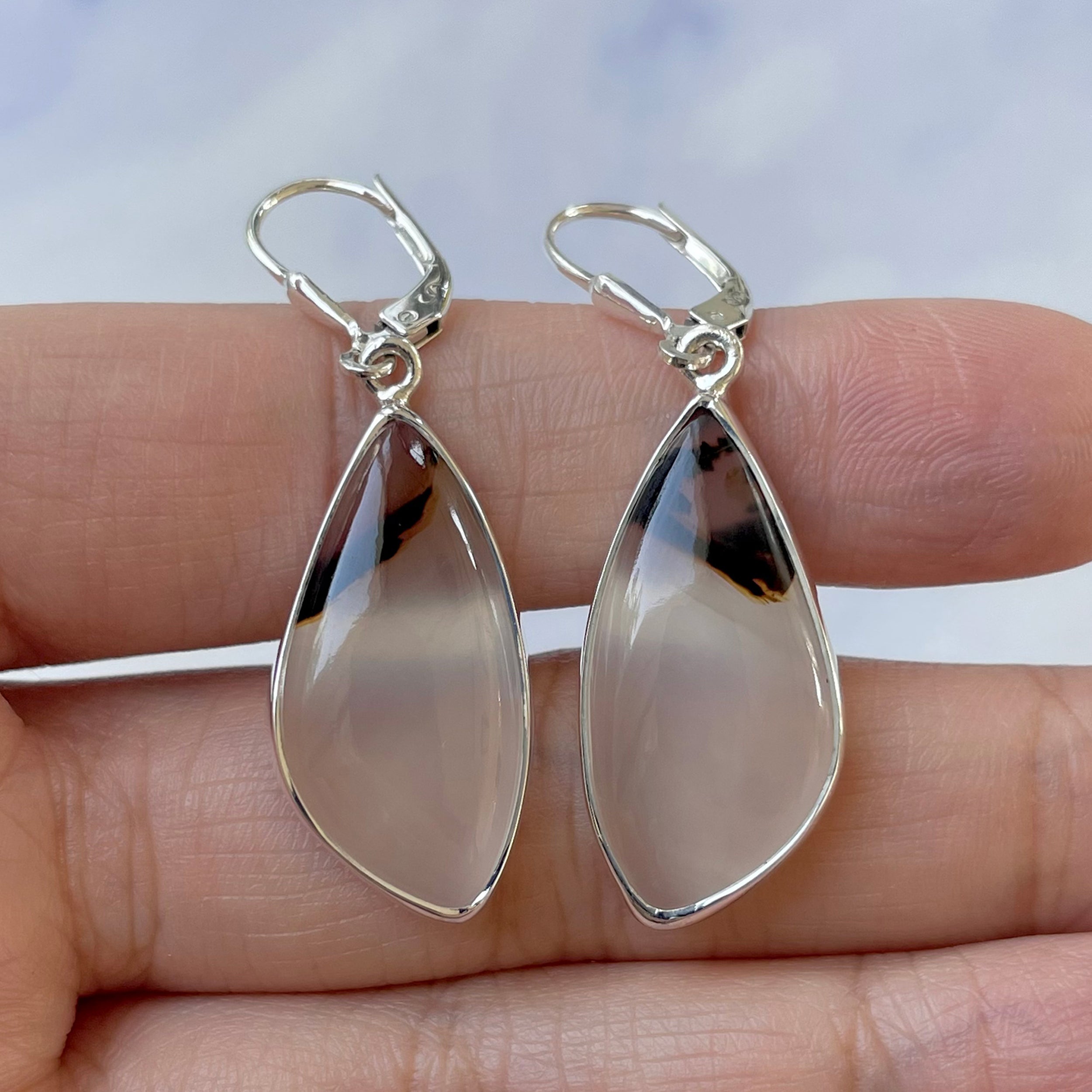 Montana Agate Earring-(MTA-E-18.)