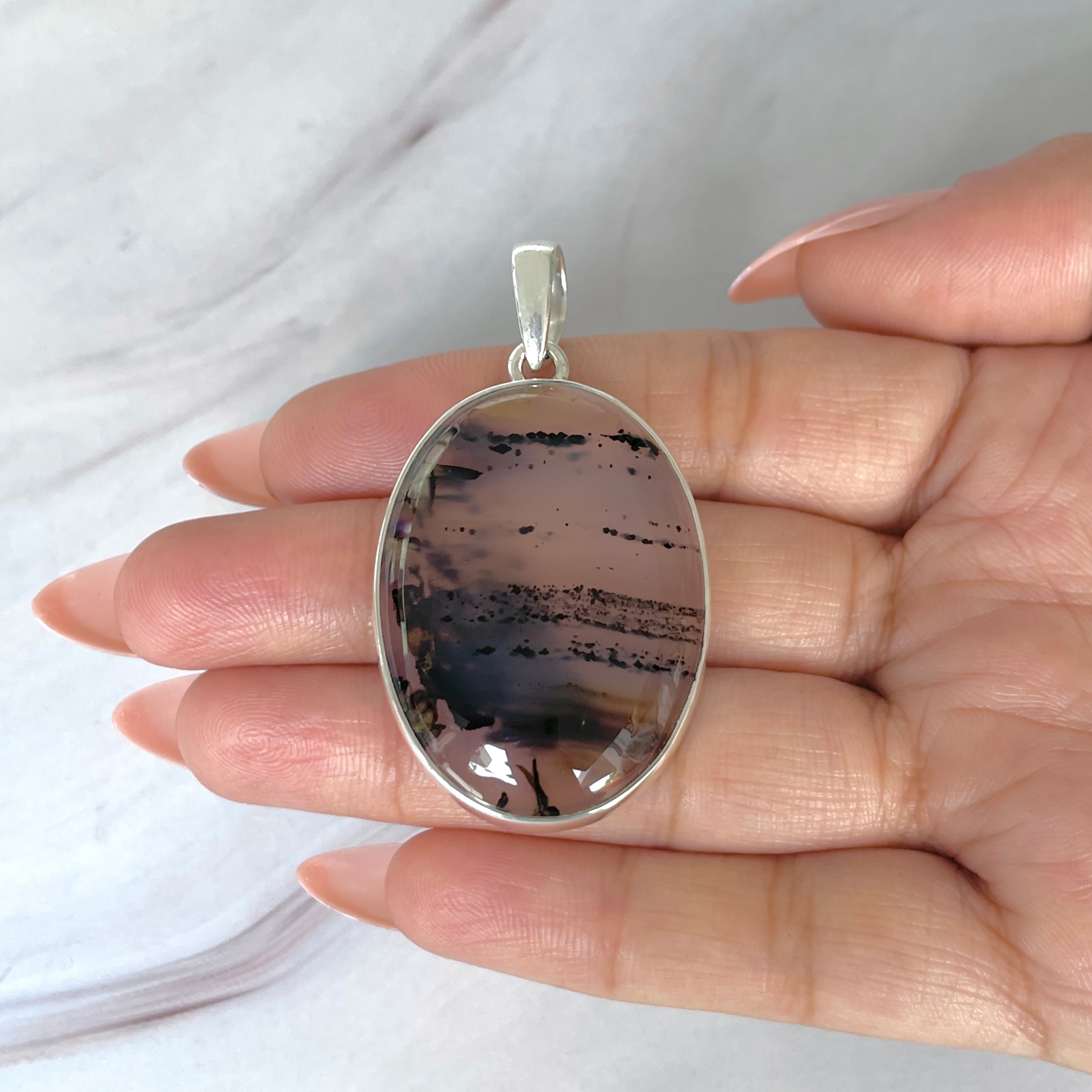 Montana Agate Pendant-(MTA-P-101.)
