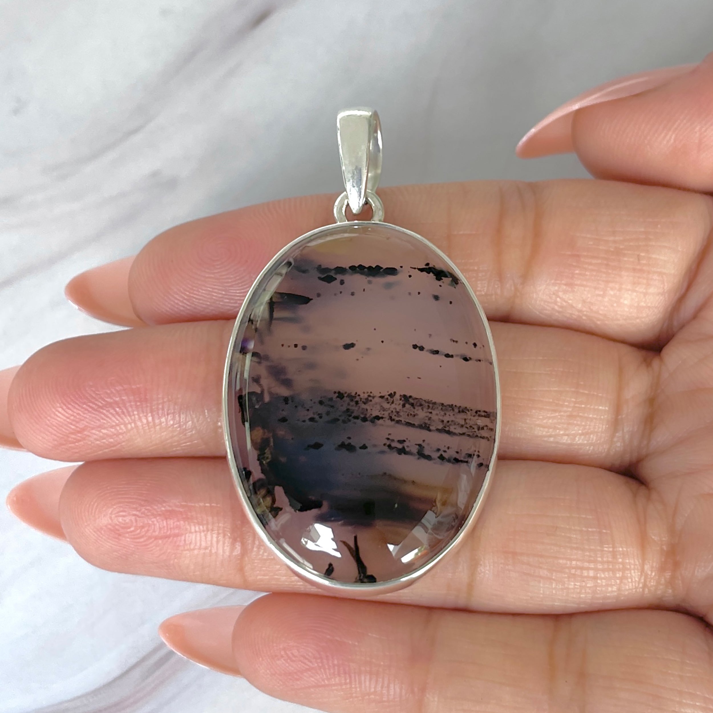Montana Agate Pendant-(MTA-P-101.)