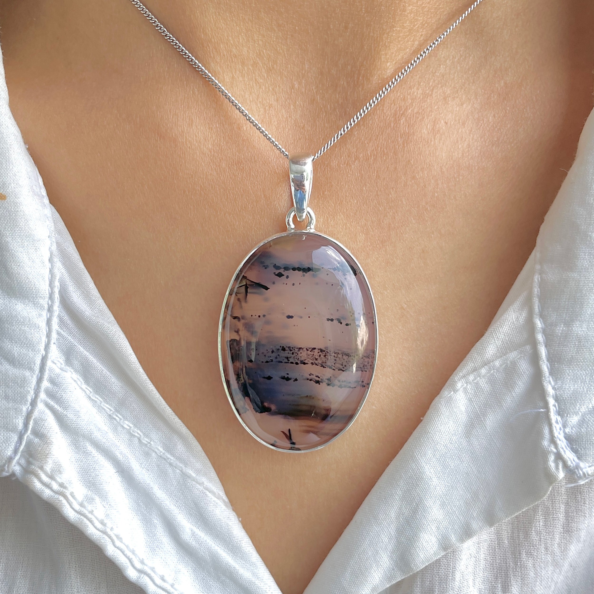 Montana Agate Pendant-(MTA-P-101.)